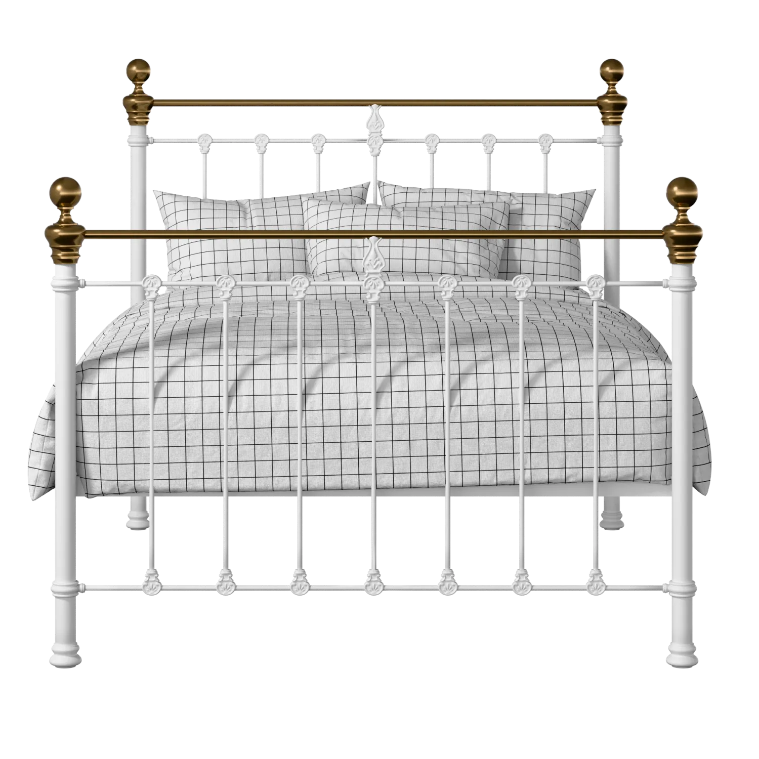 Hamilton iron/metal bed in white