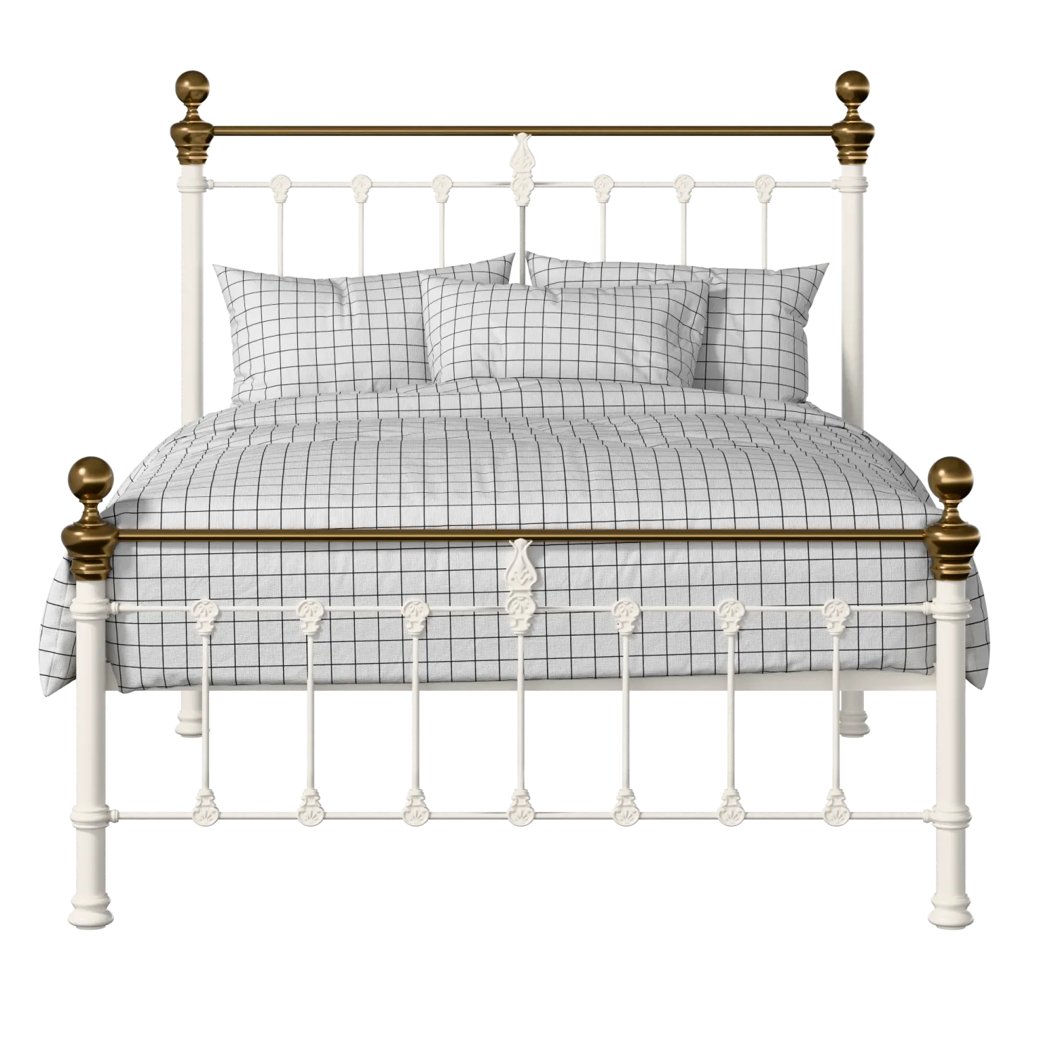 Hamilton Low Footend iron/metal bed in ivory
