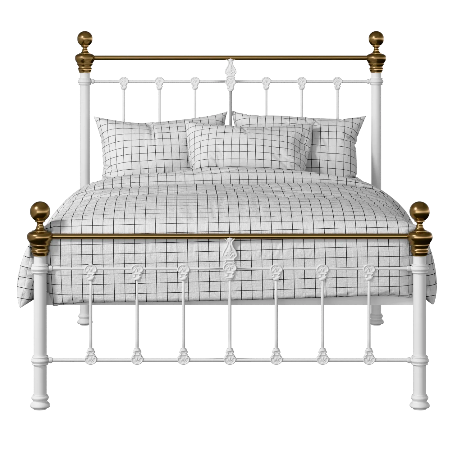 Hamilton Low Footend iron/metal bed in white