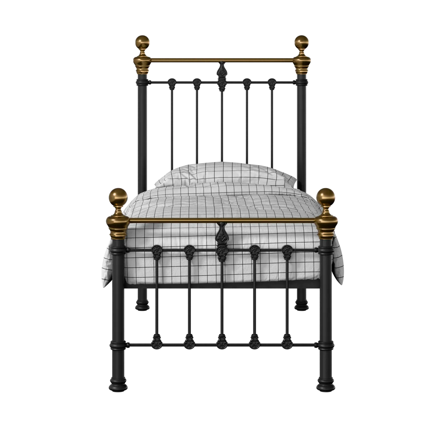 Hamilton Low Footend iron/metal single bed in black