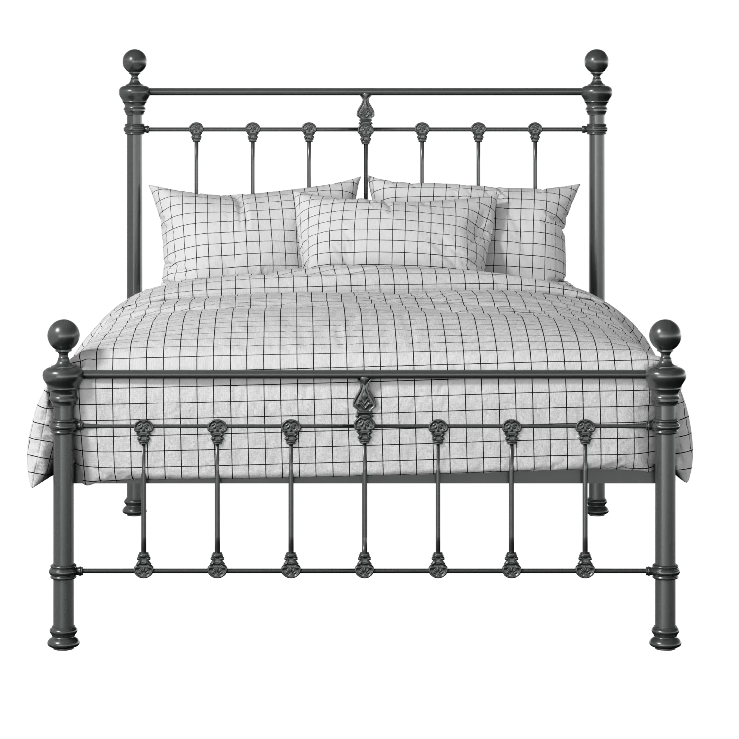 Hamilton Solo Low Footend iron/metal bed in pewter