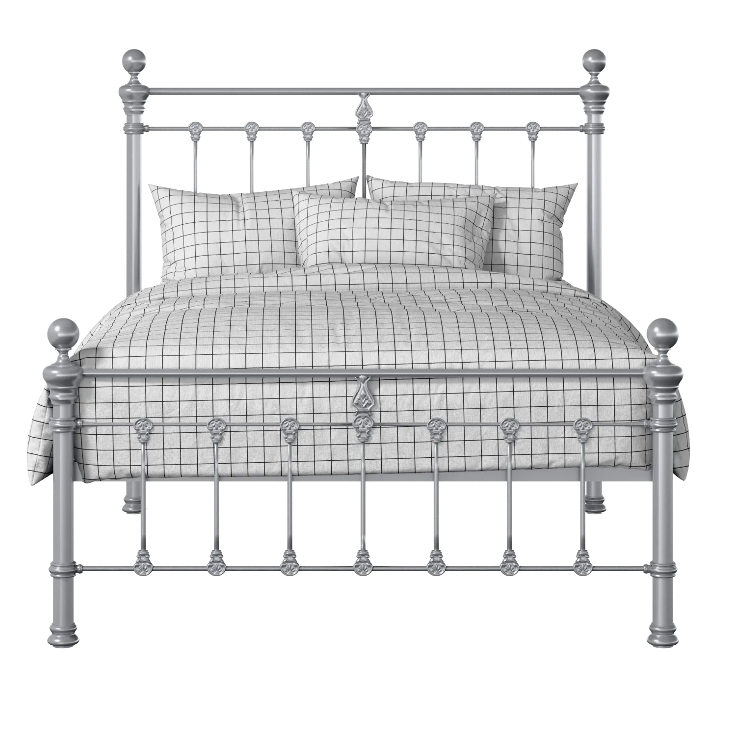 Hamilton Solo Low Footend iron/metal bed in silver