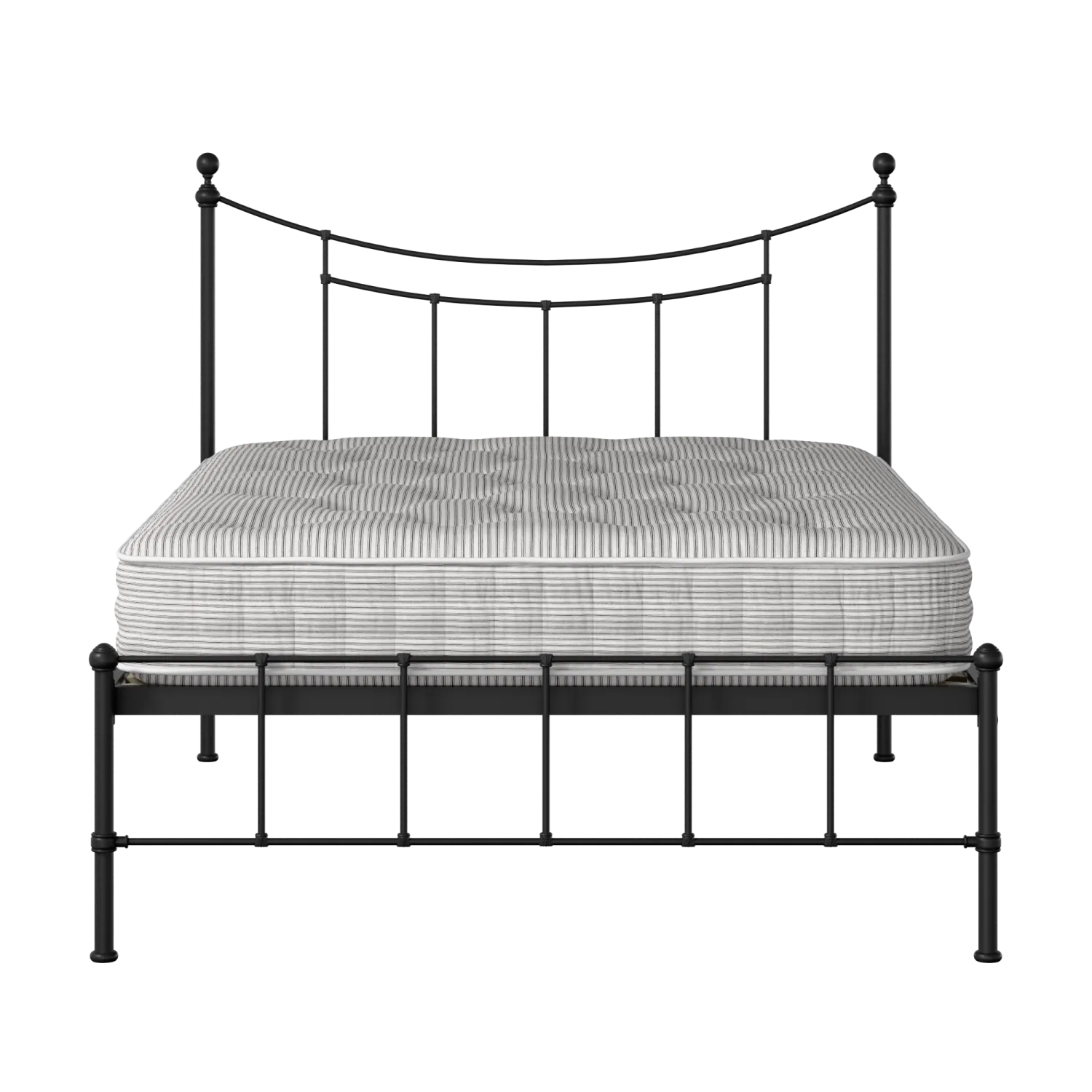 Isabelle lit en métal noir avec matelas
