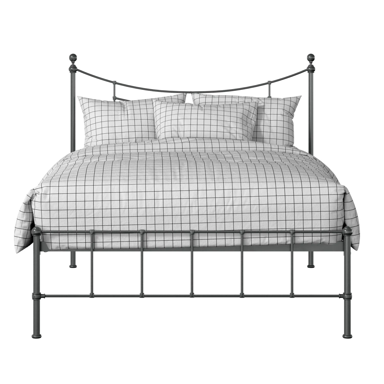 Isabelle iron/metal bed in pewter