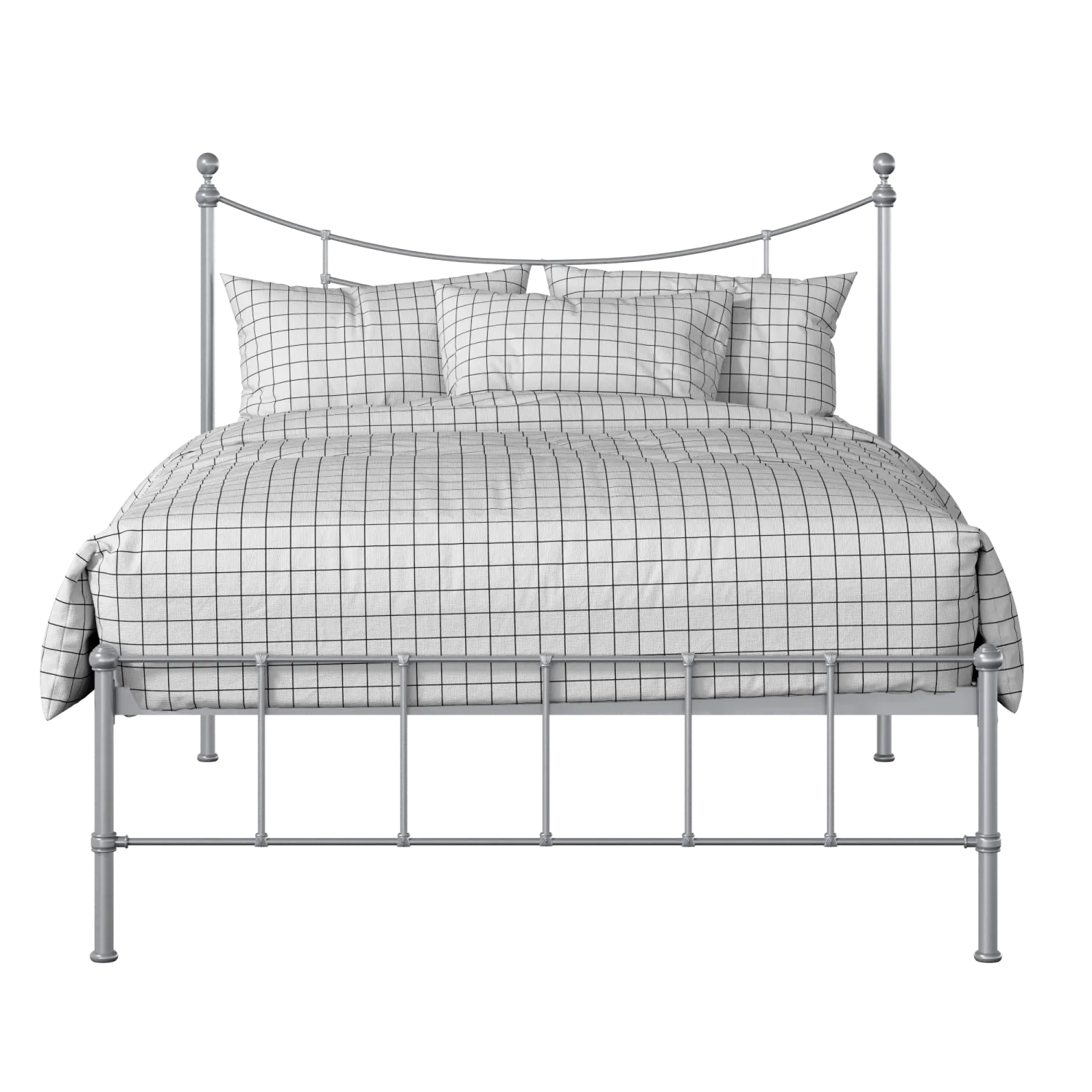Isabelle iron/metal bed in silver