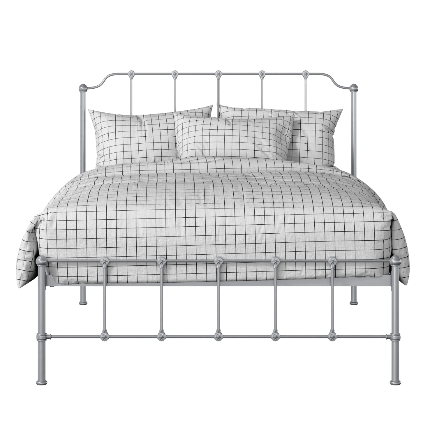 Julia iron/metal bed in silver