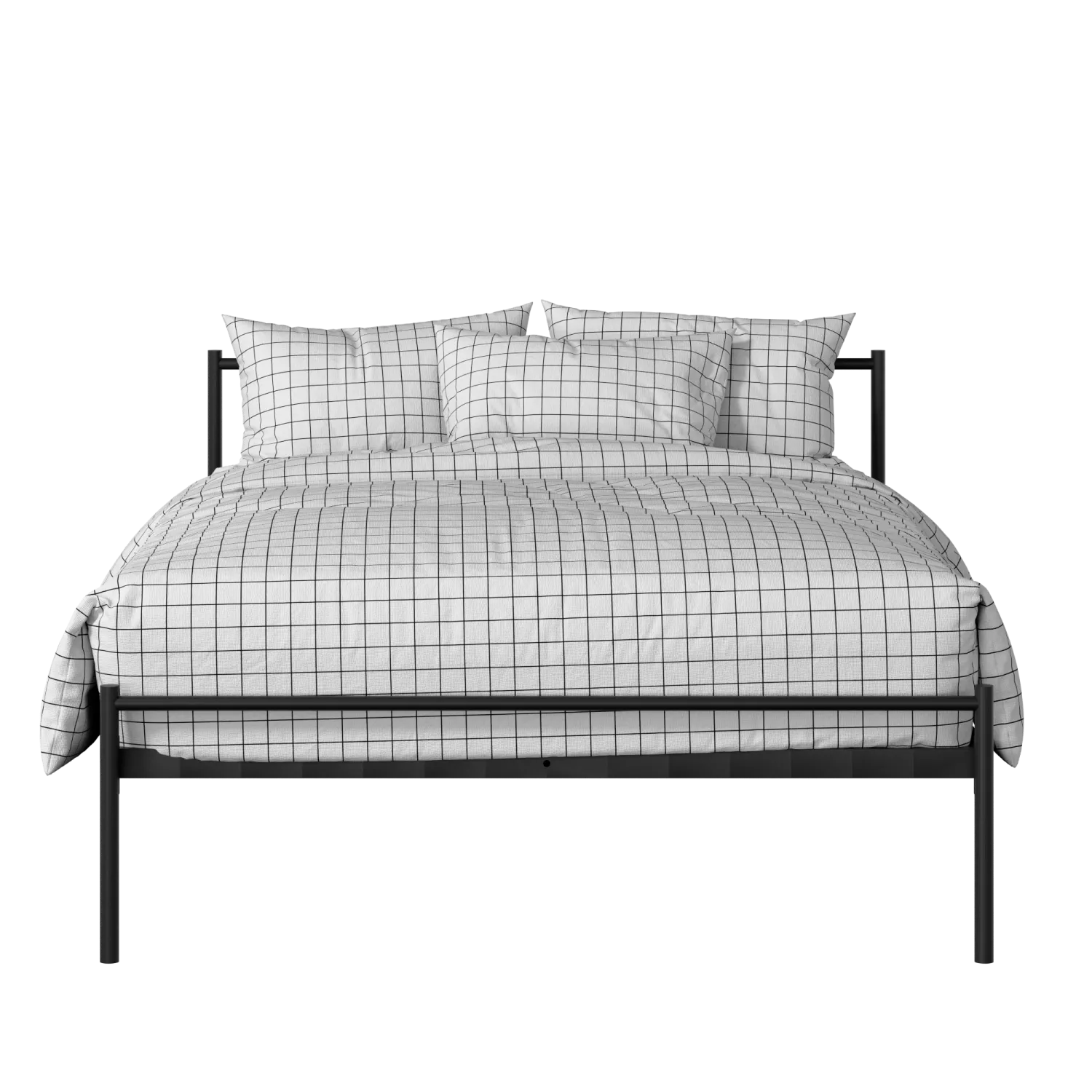 Meiji cama de metal en negro