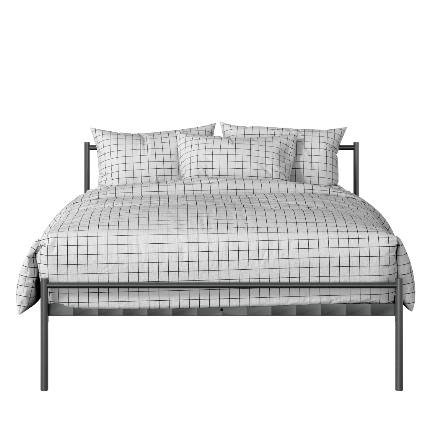 Meiji iron/metal bed in pewter