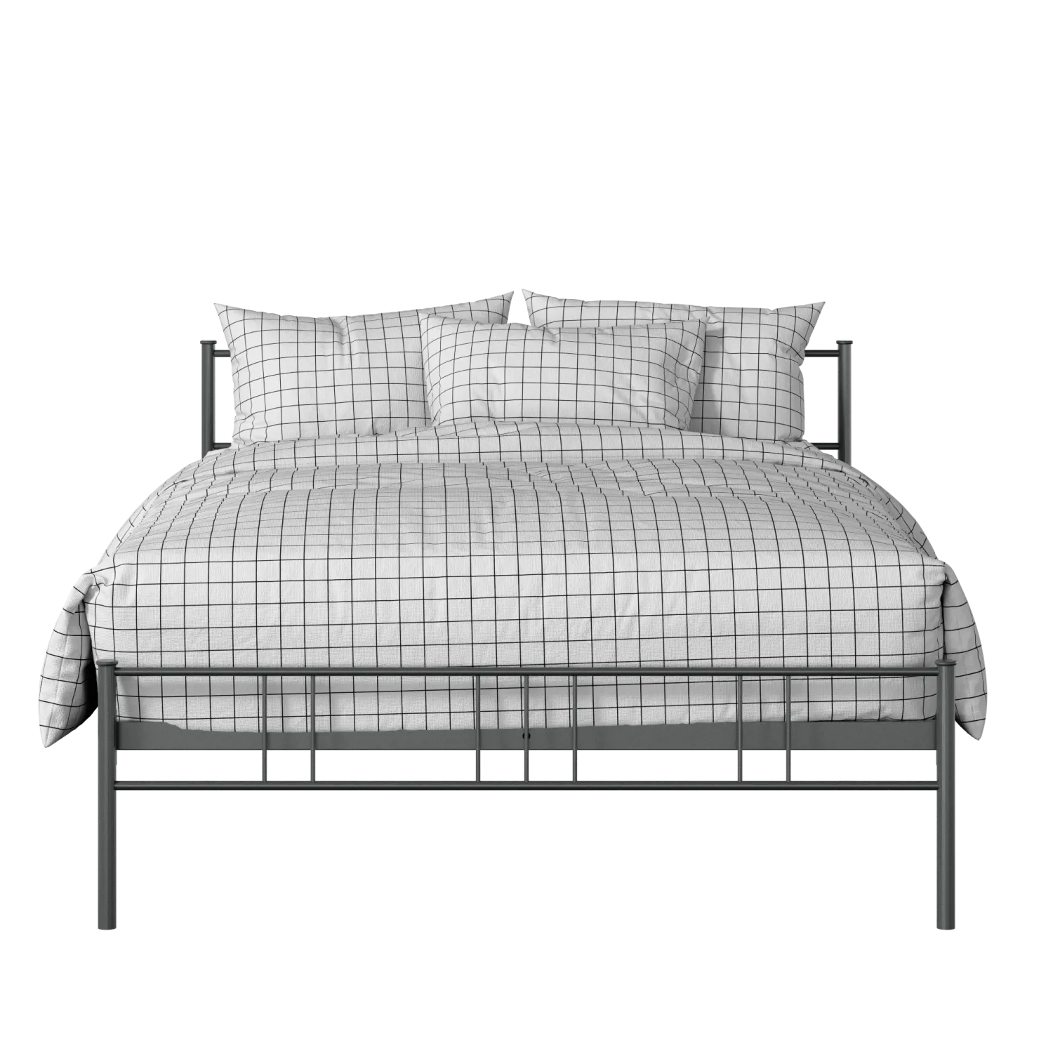 Mortlake iron/metal bed in pewter