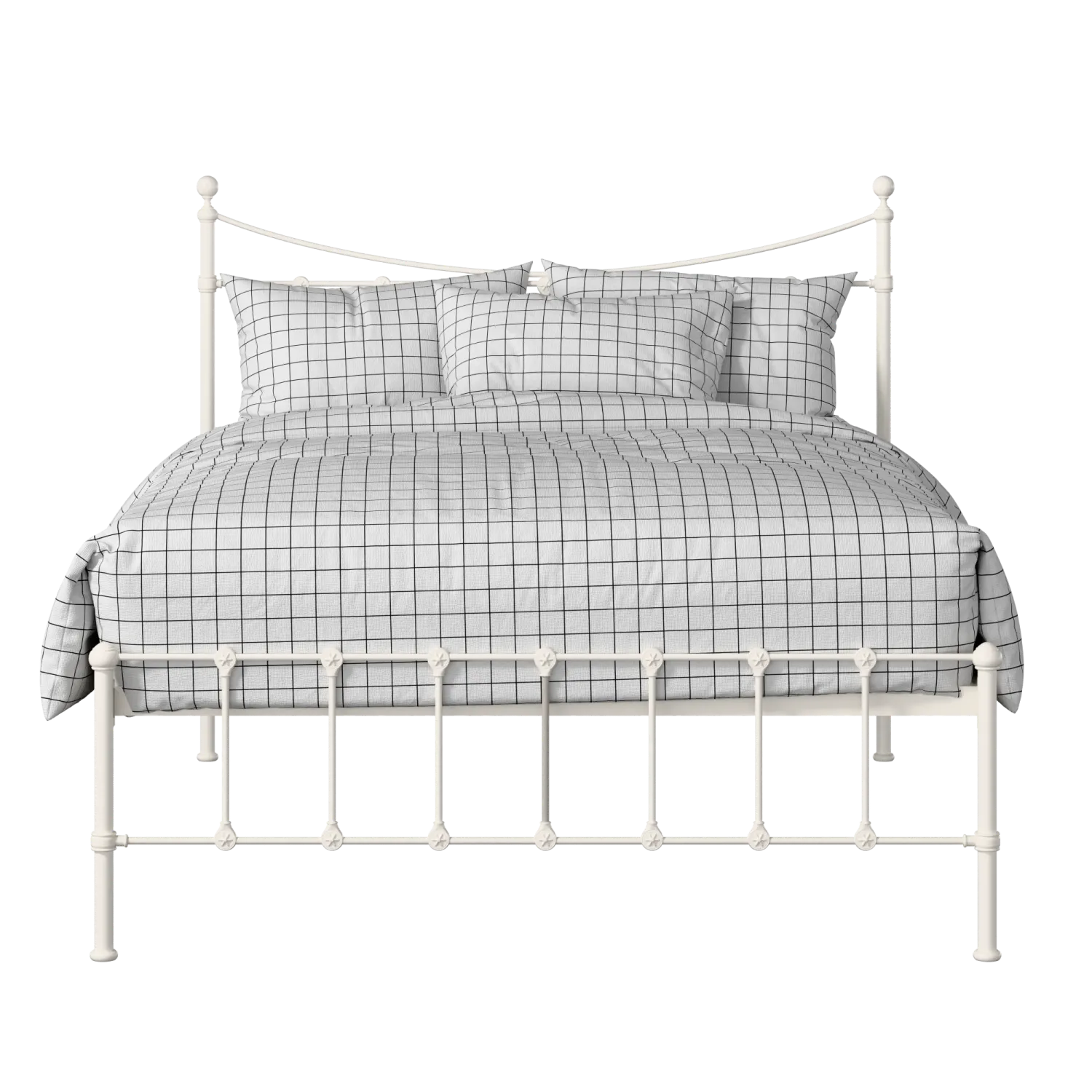 Olivia iron/metal bed in ivory