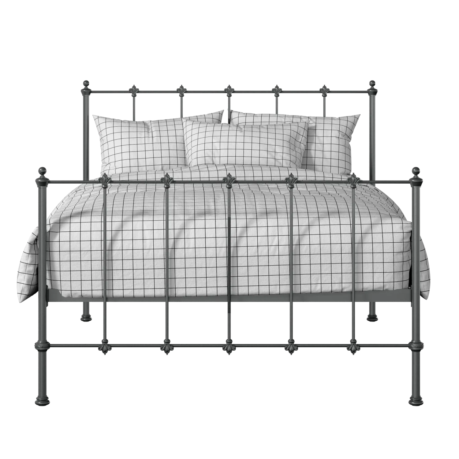 Paris iron/metal bed in pewter