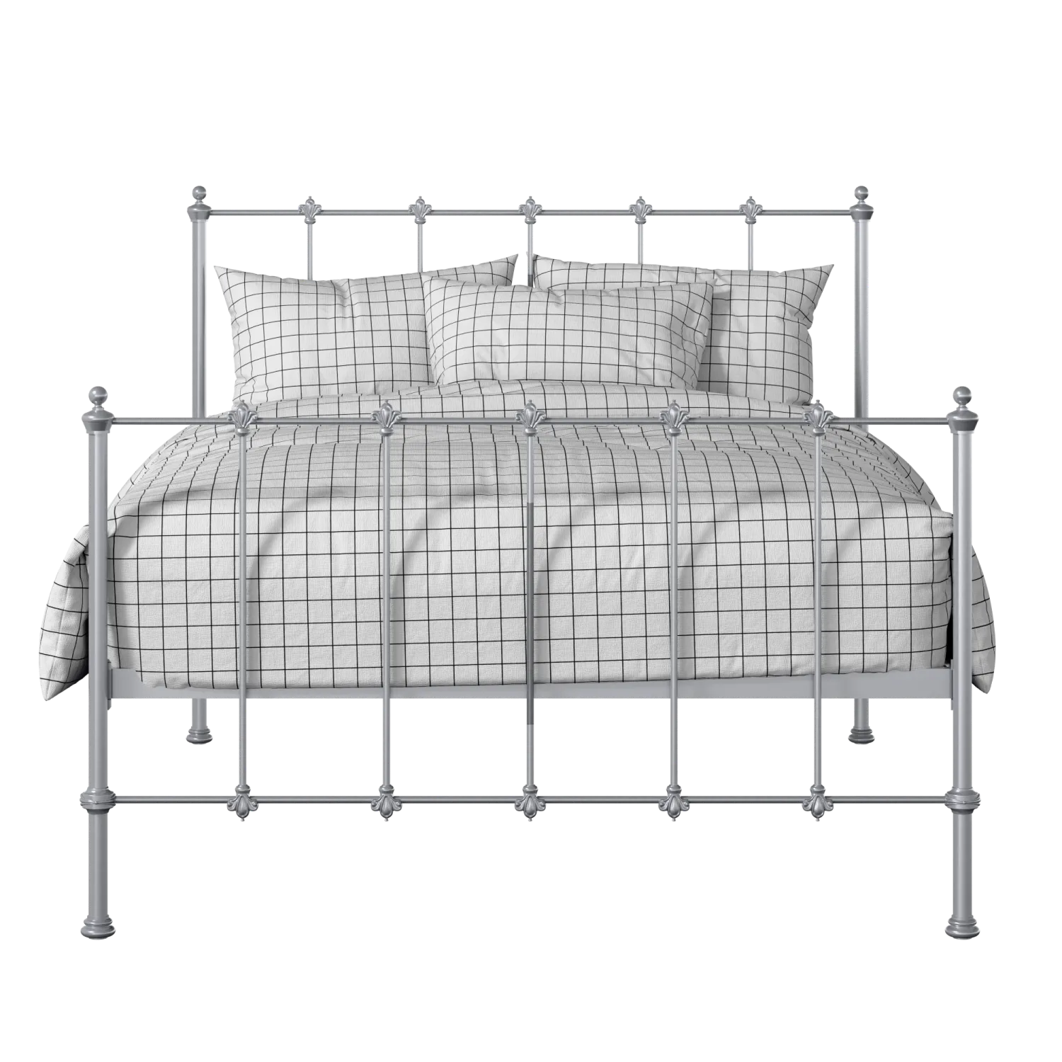 Paris iron/metal bed in silver