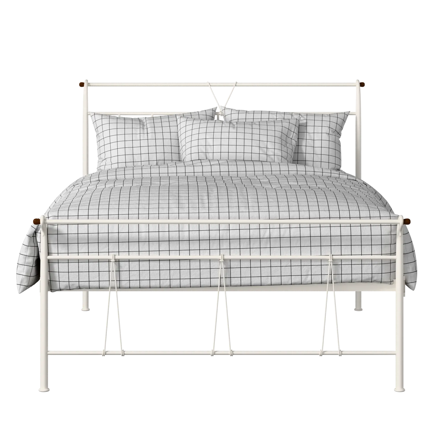 Pellini cama de metal en crema