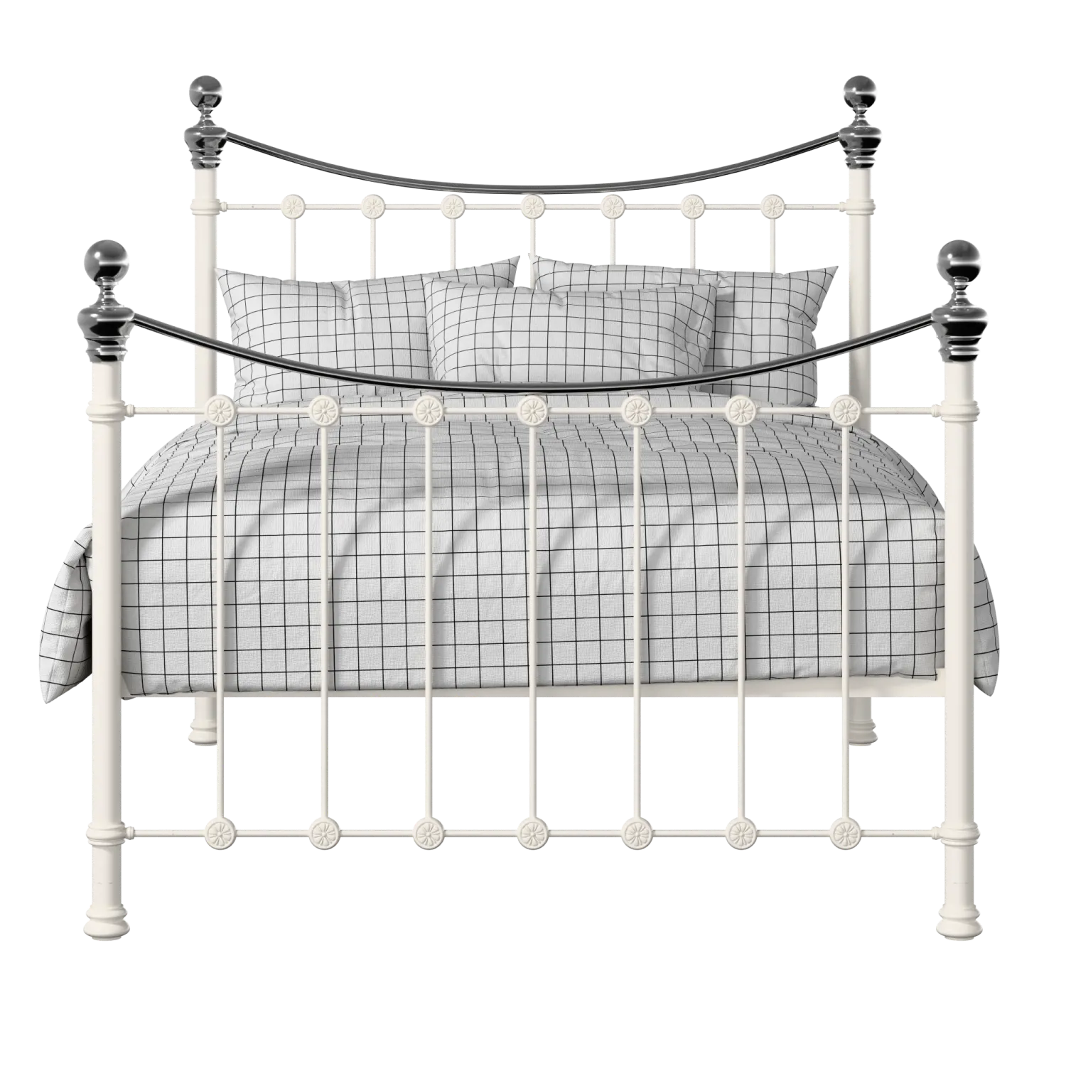 Selkirk Chromo iron/metal bed in ivory