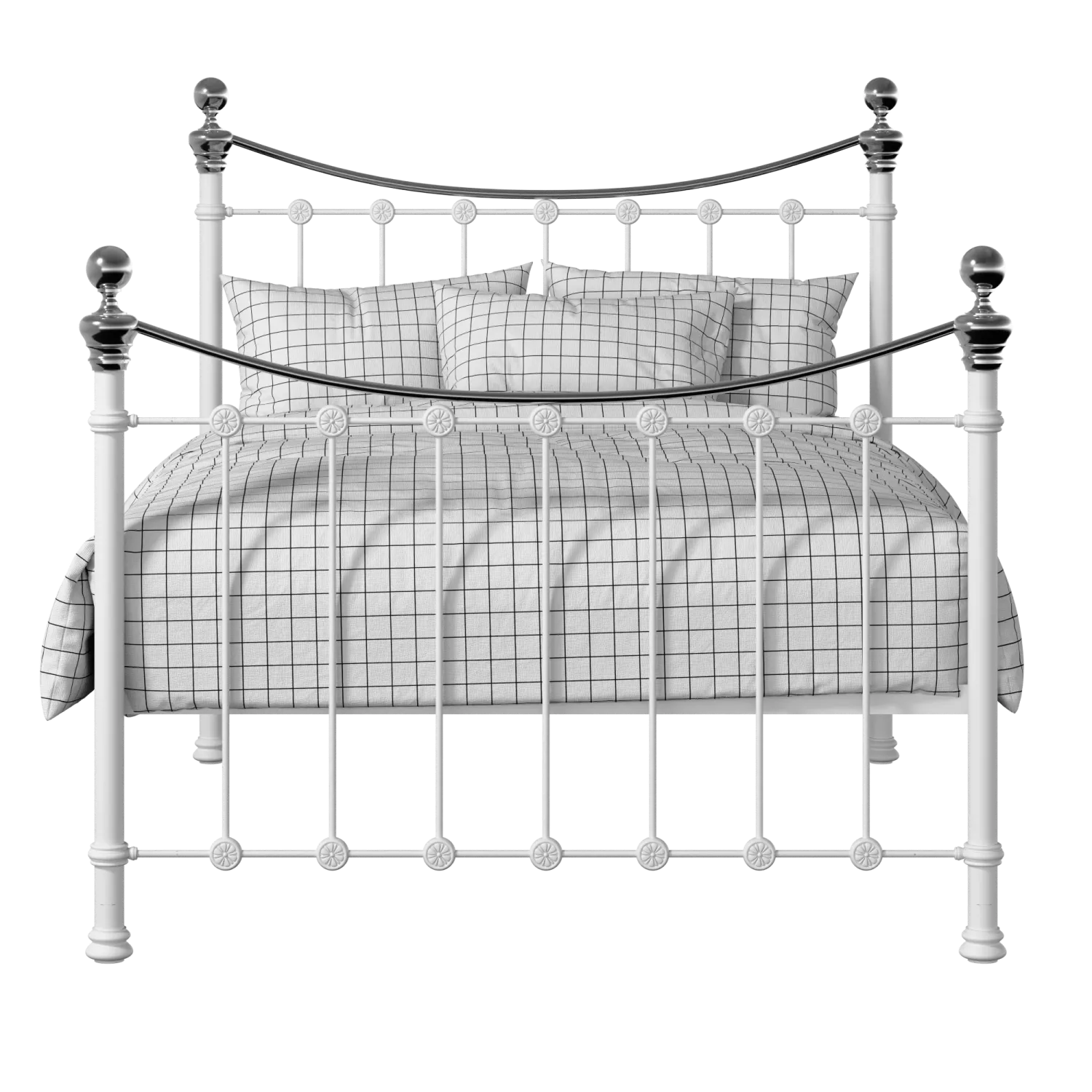 Selkirk Chromo iron/metal bed in white