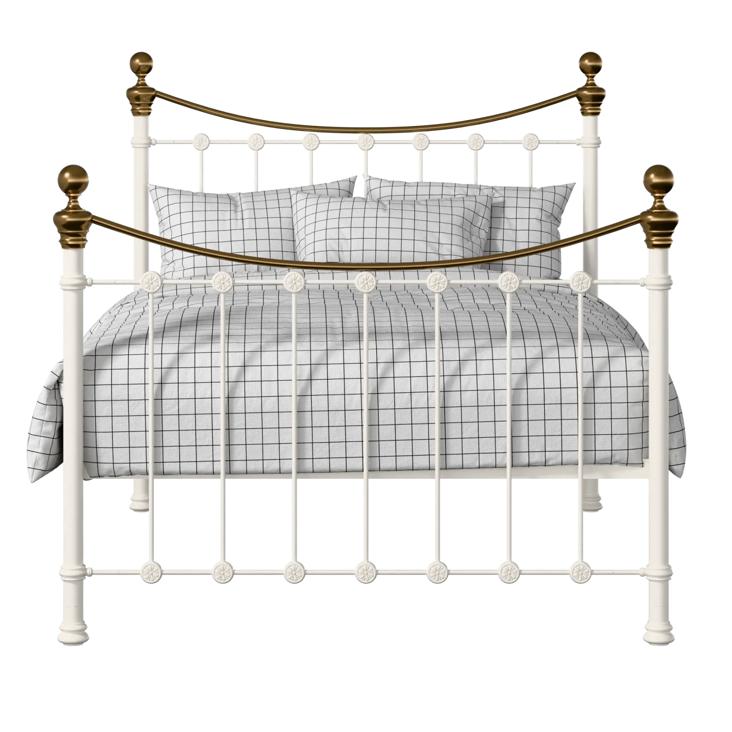 Selkirk iron/metal bed in ivory