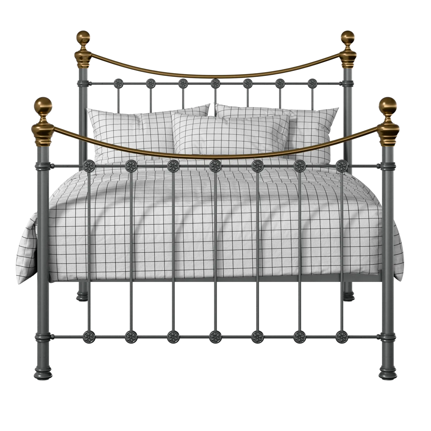 Selkirk iron/metal bed in pewter