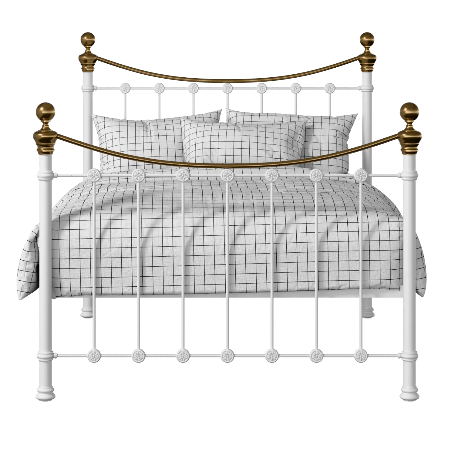 Selkirk iron/metal bed in white