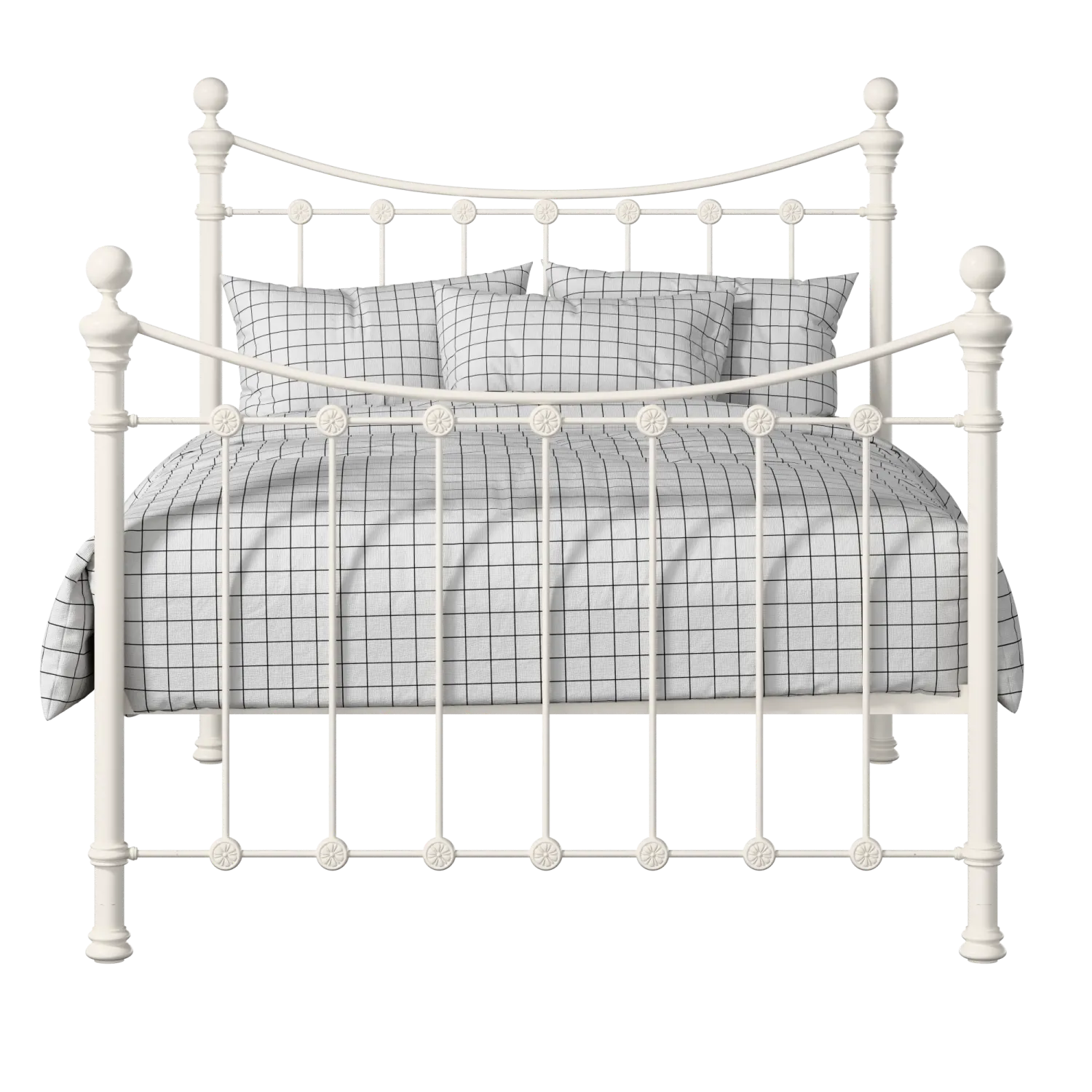 Selkirk Solo Metallbett in Elfenbein