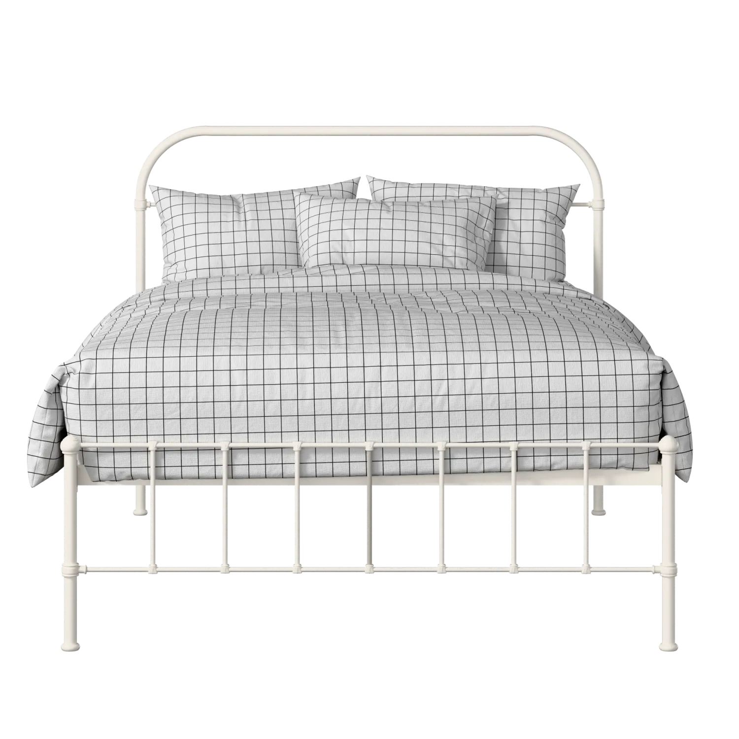Solomon iron/metal bed in ivory