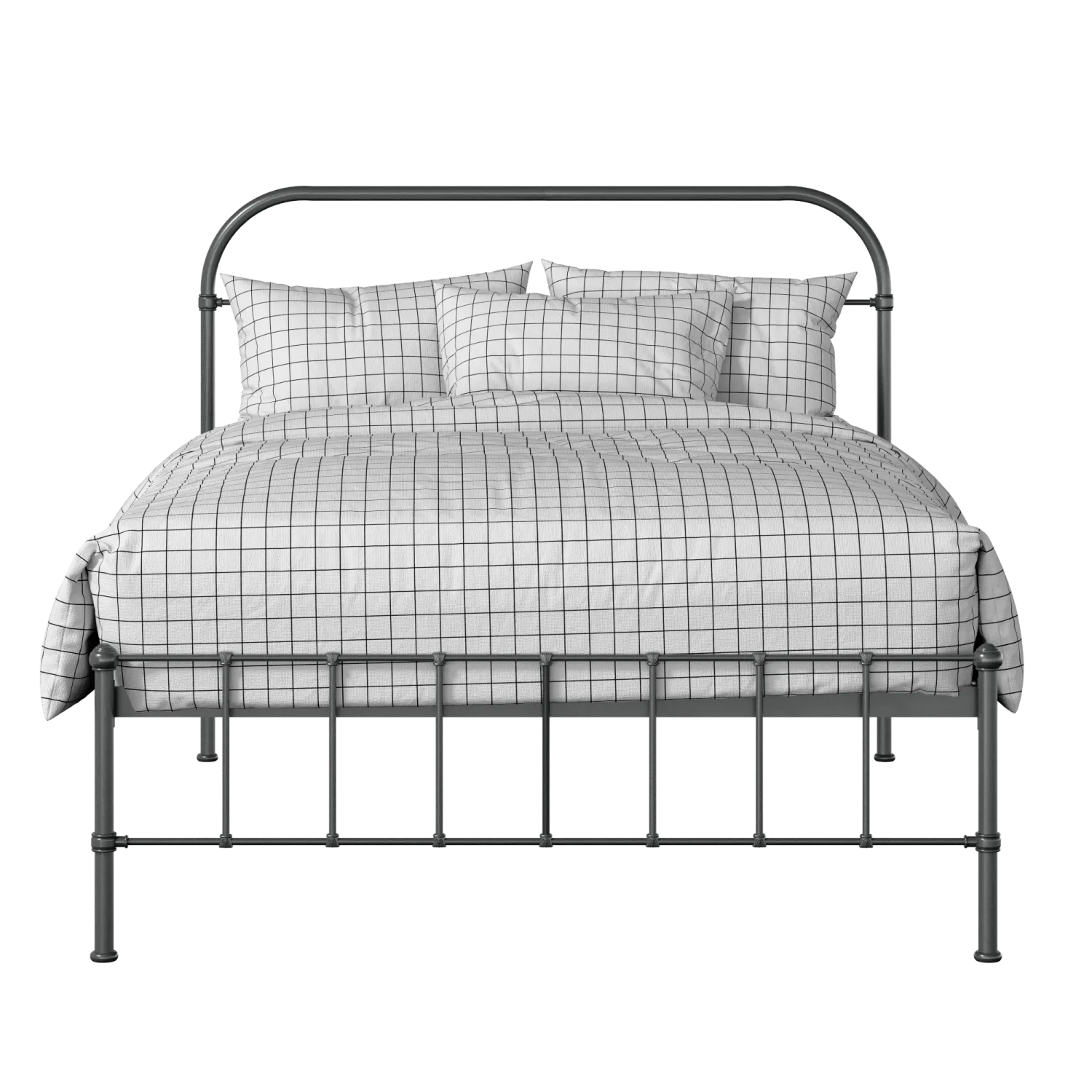 Solomon iron/metal bed in pewter