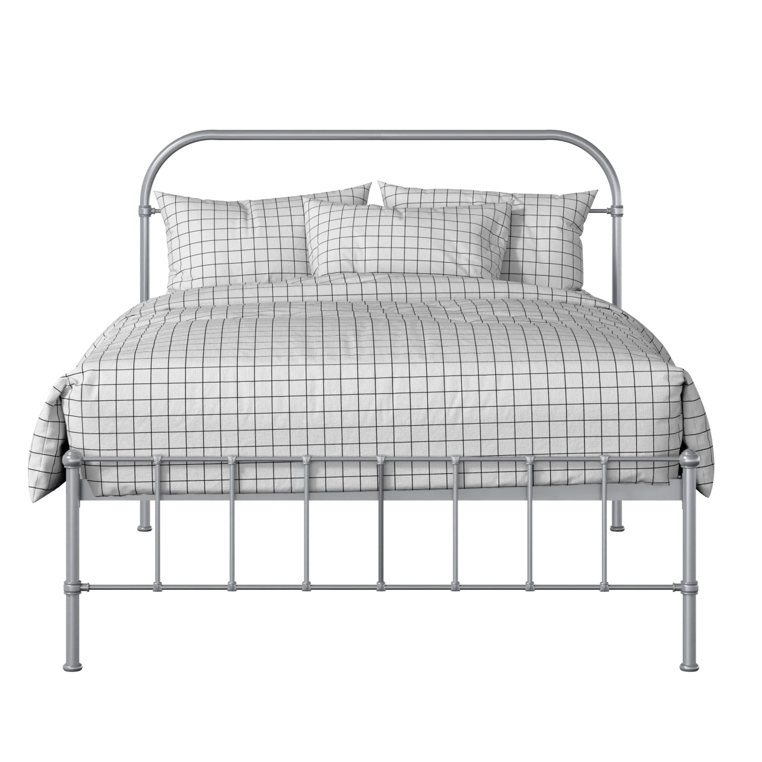 Solomon iron/metal bed in silver
