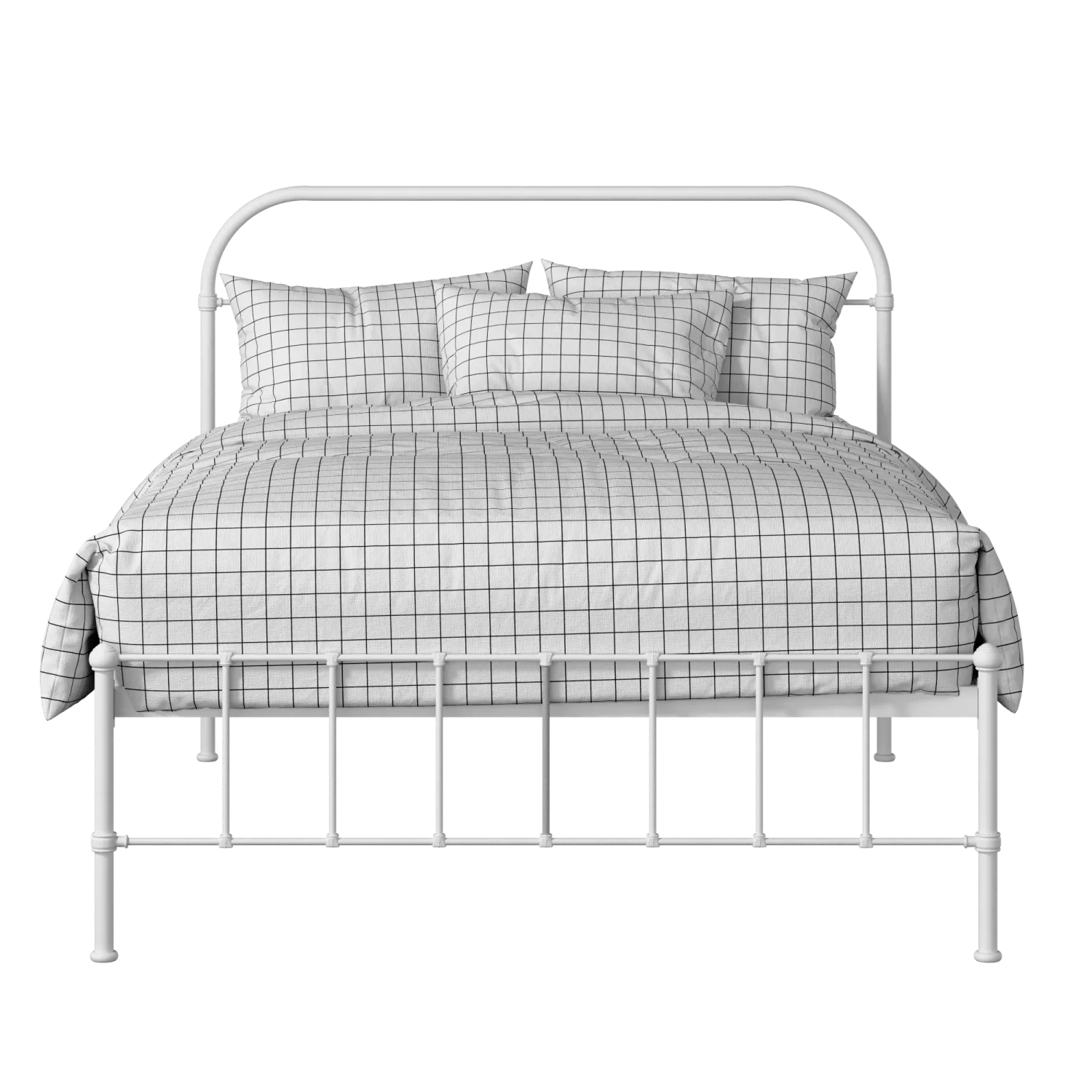 Solomon iron/metal bed in white