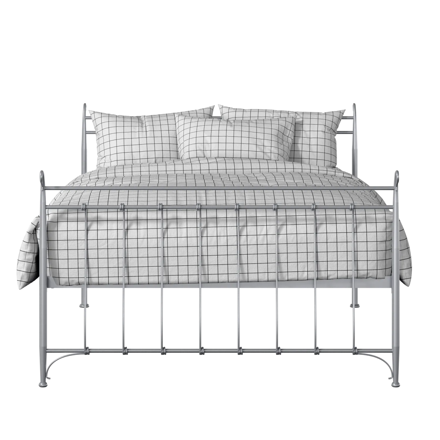 Tiffany iron/metal bed in silver