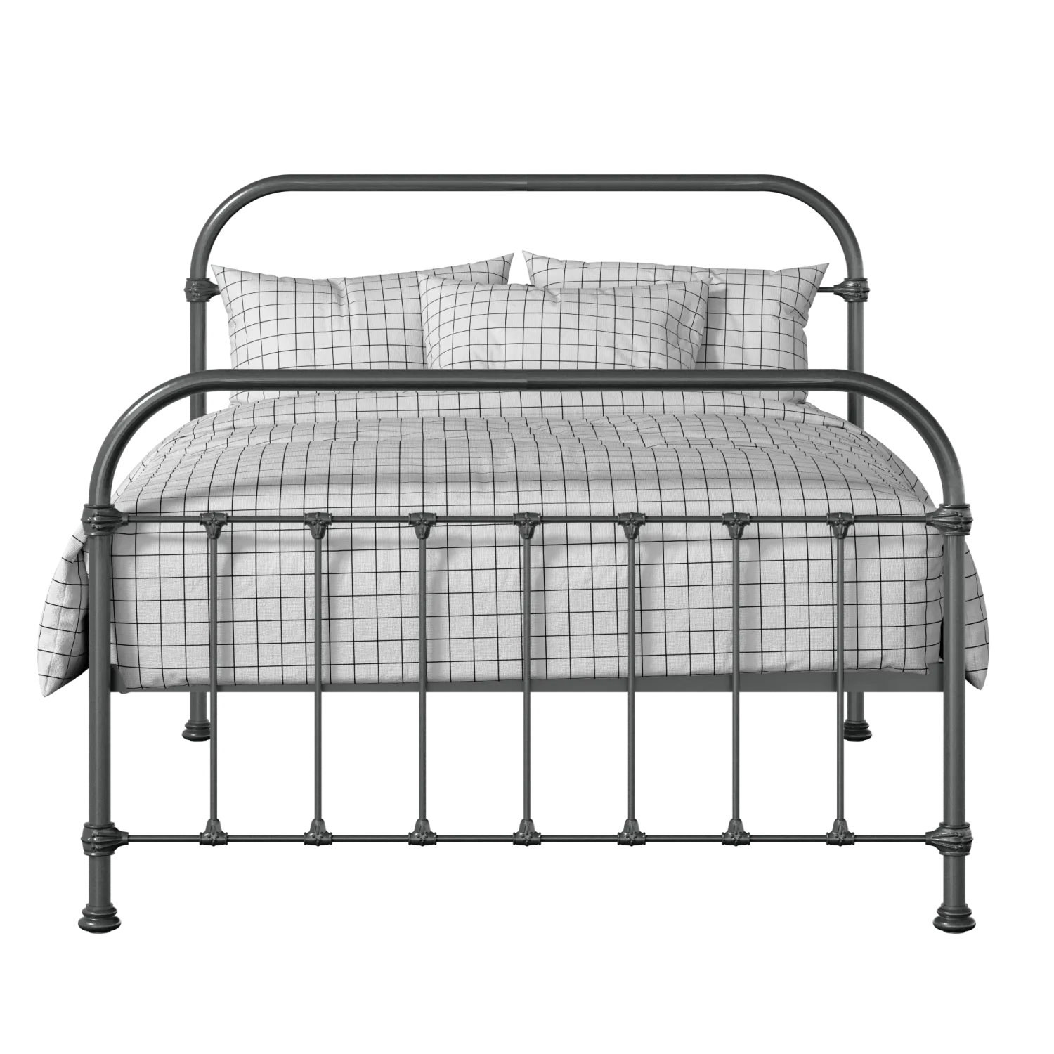 Timolin iron/metal bed in pewter