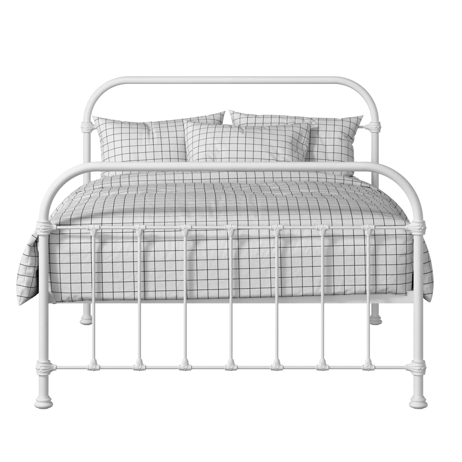 Timolin iron/metal bed in white