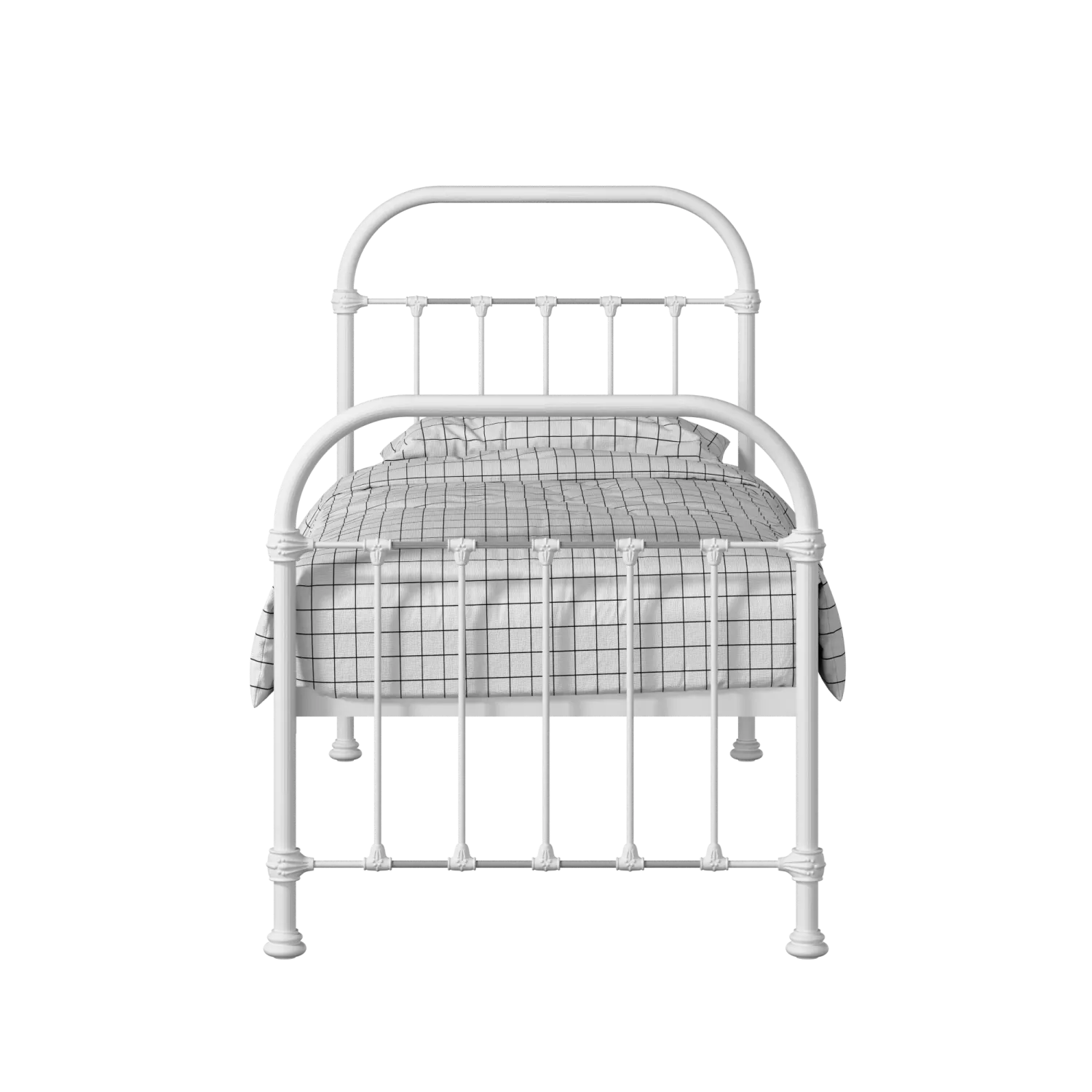 Timolin iron/metal single bed in white
