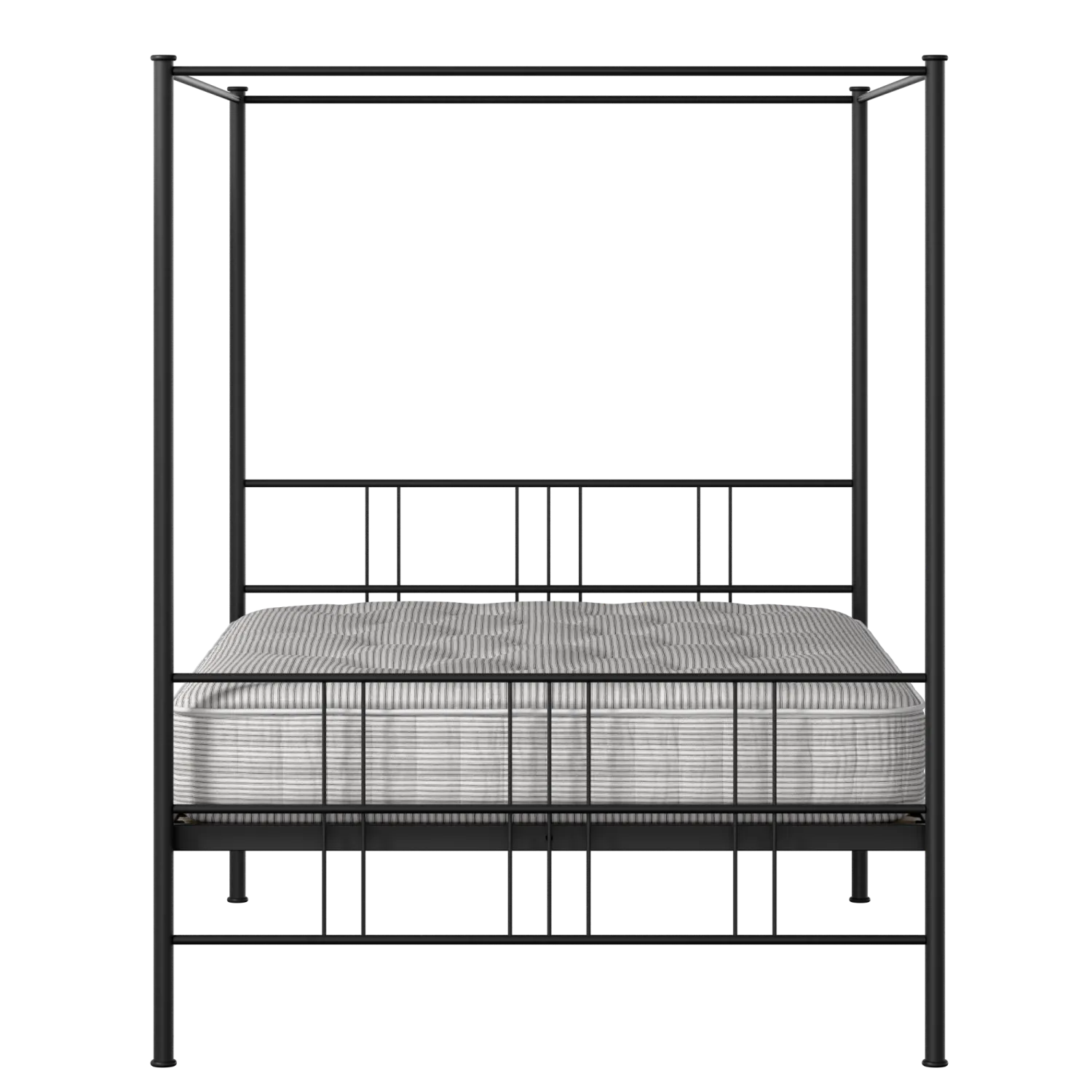 Toulon lit en métal noir avec matelas