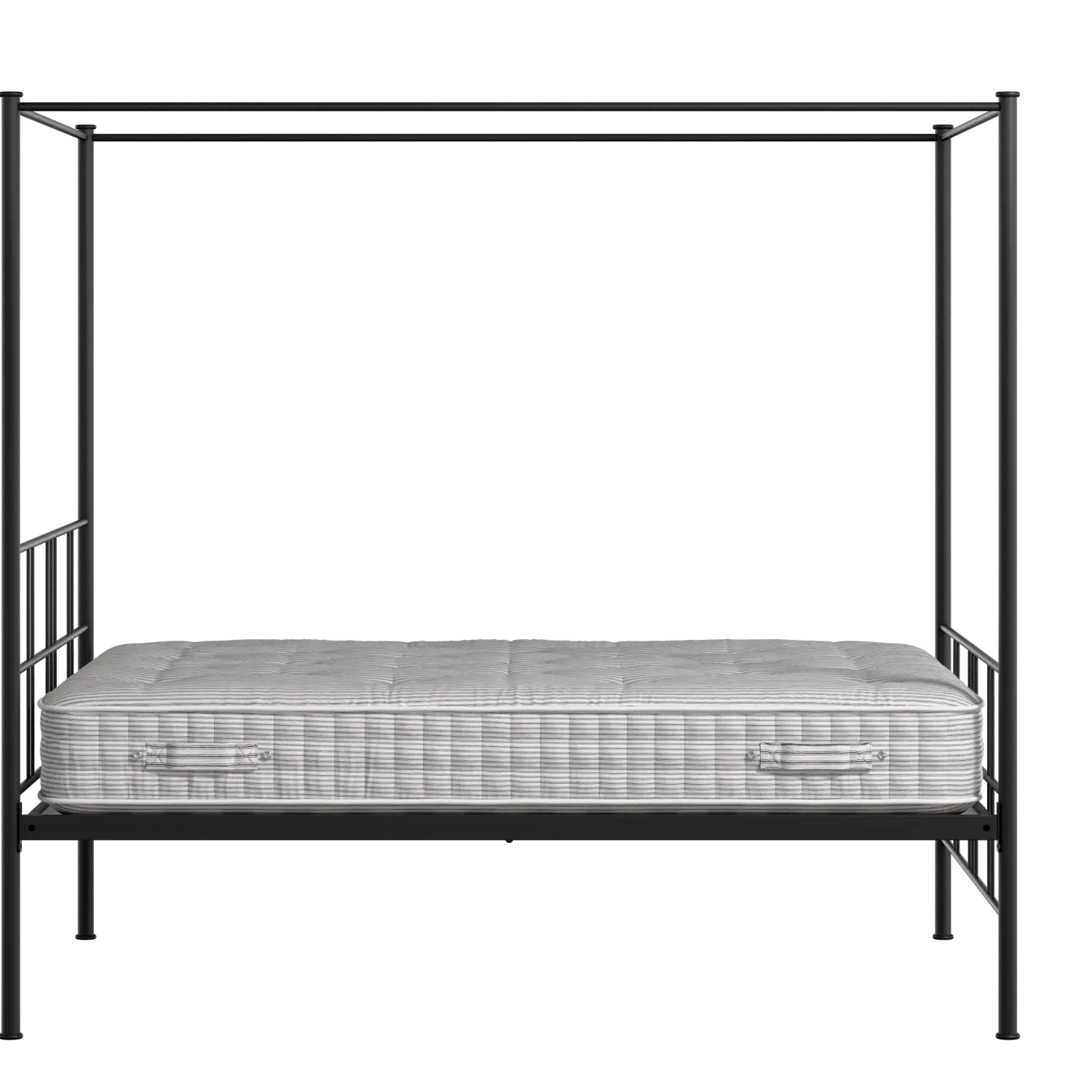 Toulon lit en métal noir avec matelas