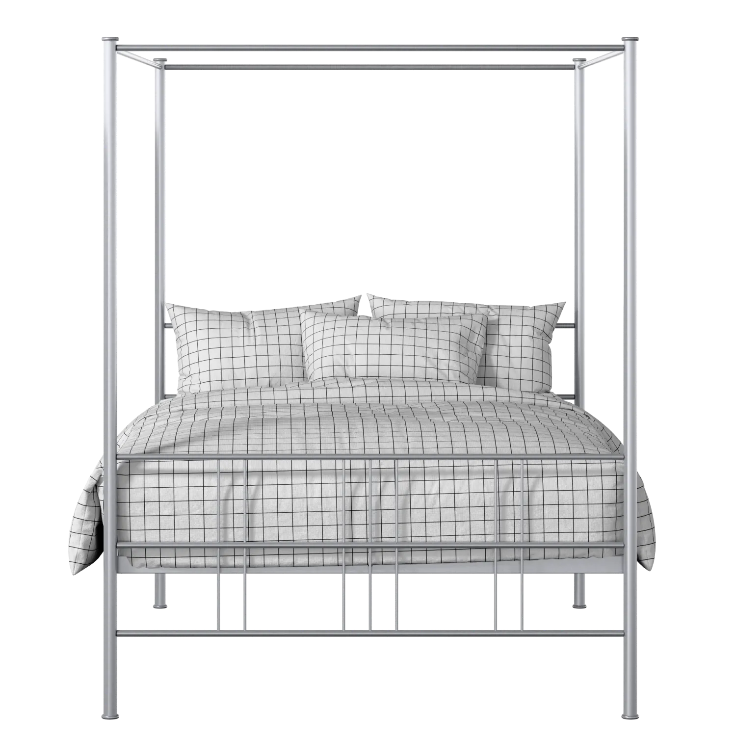 Toulon iron/metal bed in silver