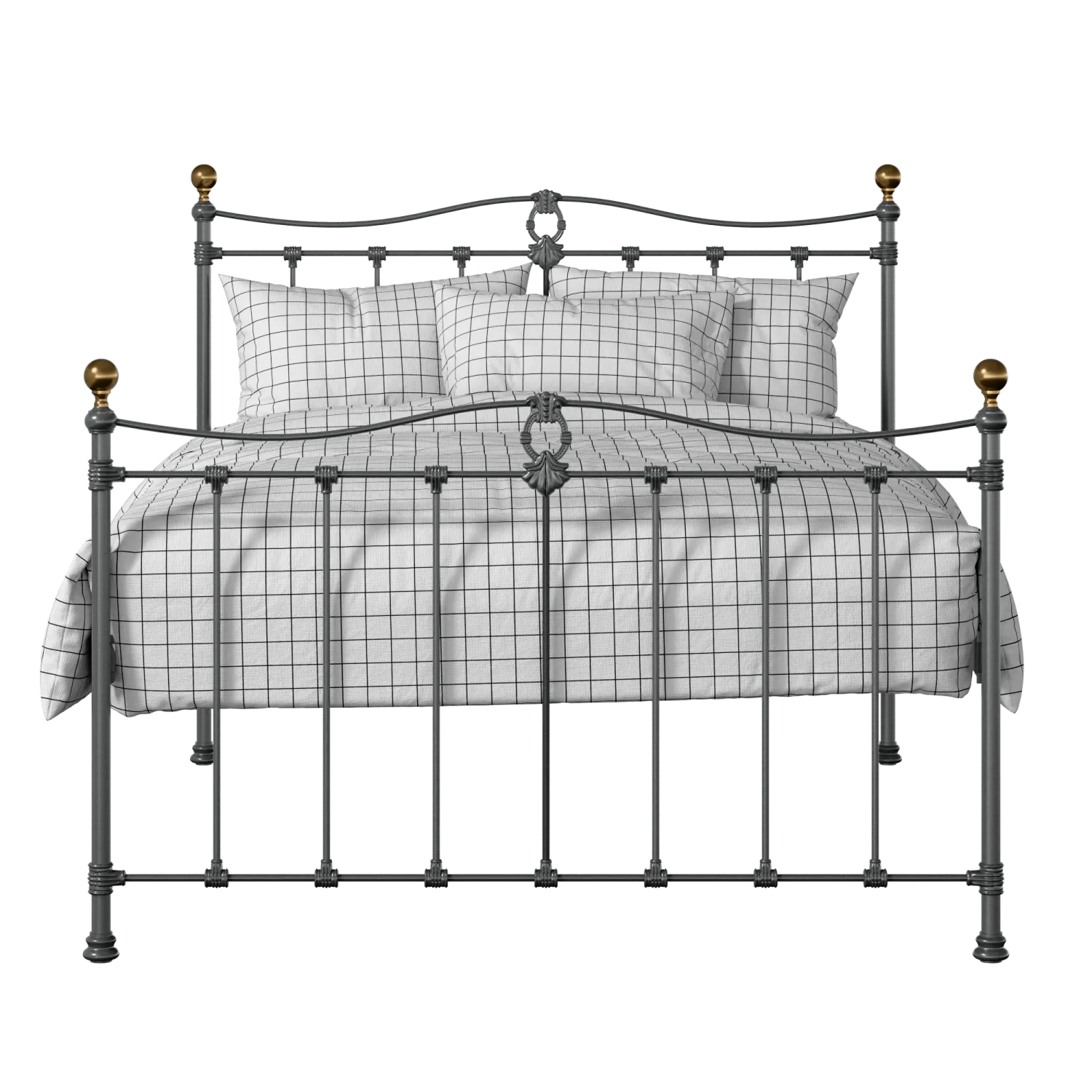 Tulsk iron/metal bed in pewter