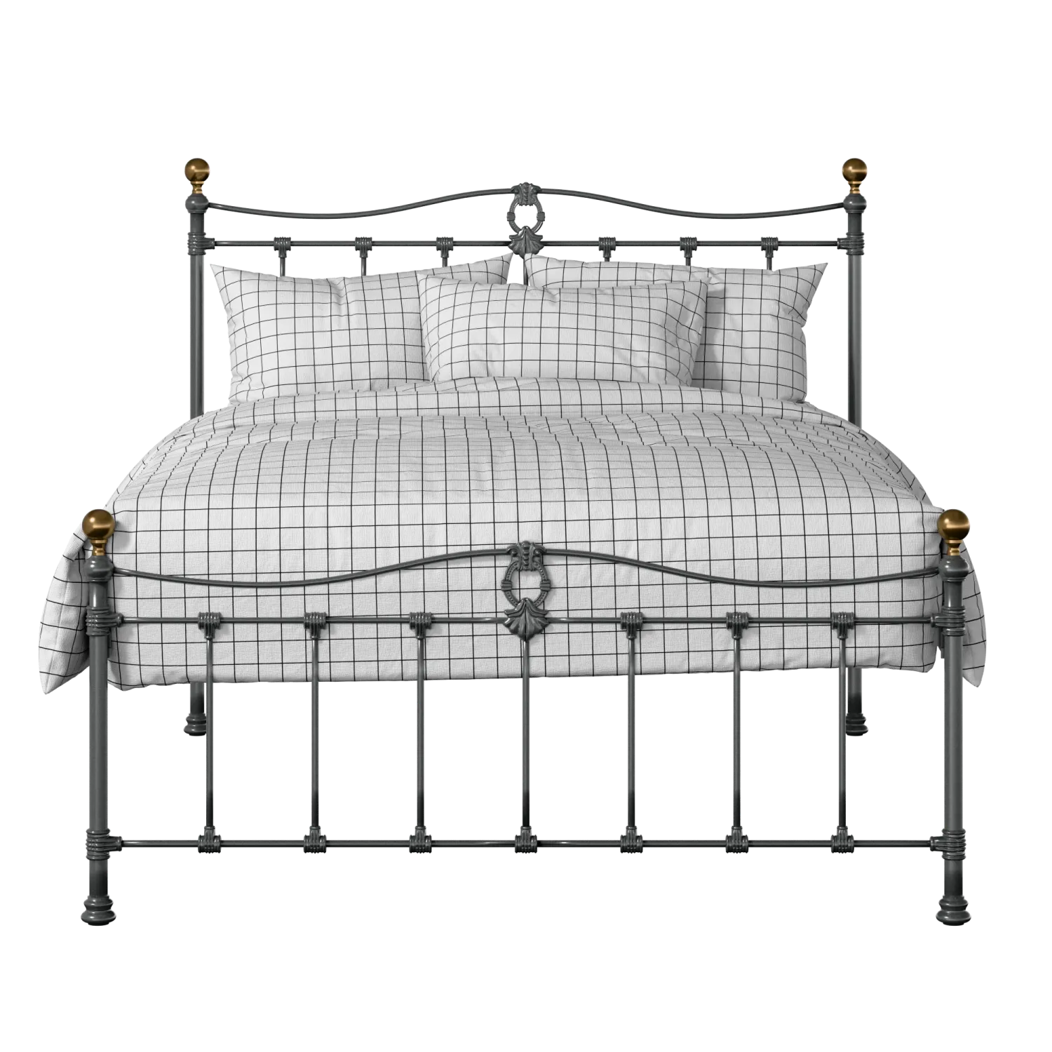 Tulsk Low Footend iron/metal bed in pewter