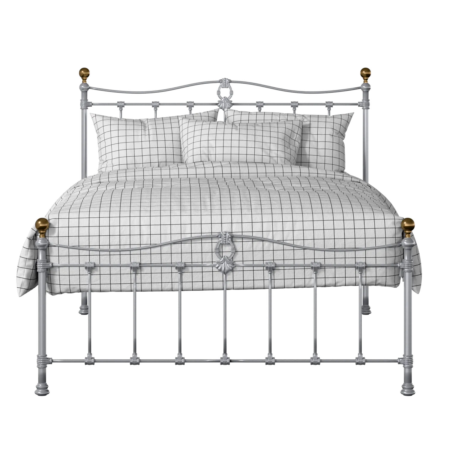 Tulsk Low Footend iron/metal bed in silver