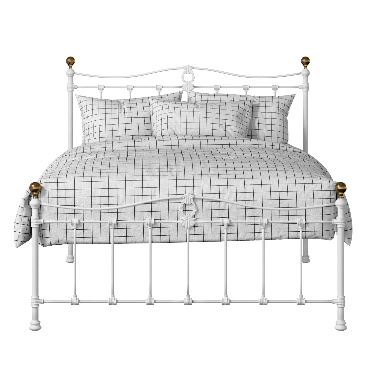 Tulsk Low Footend Metallbett in Weiß