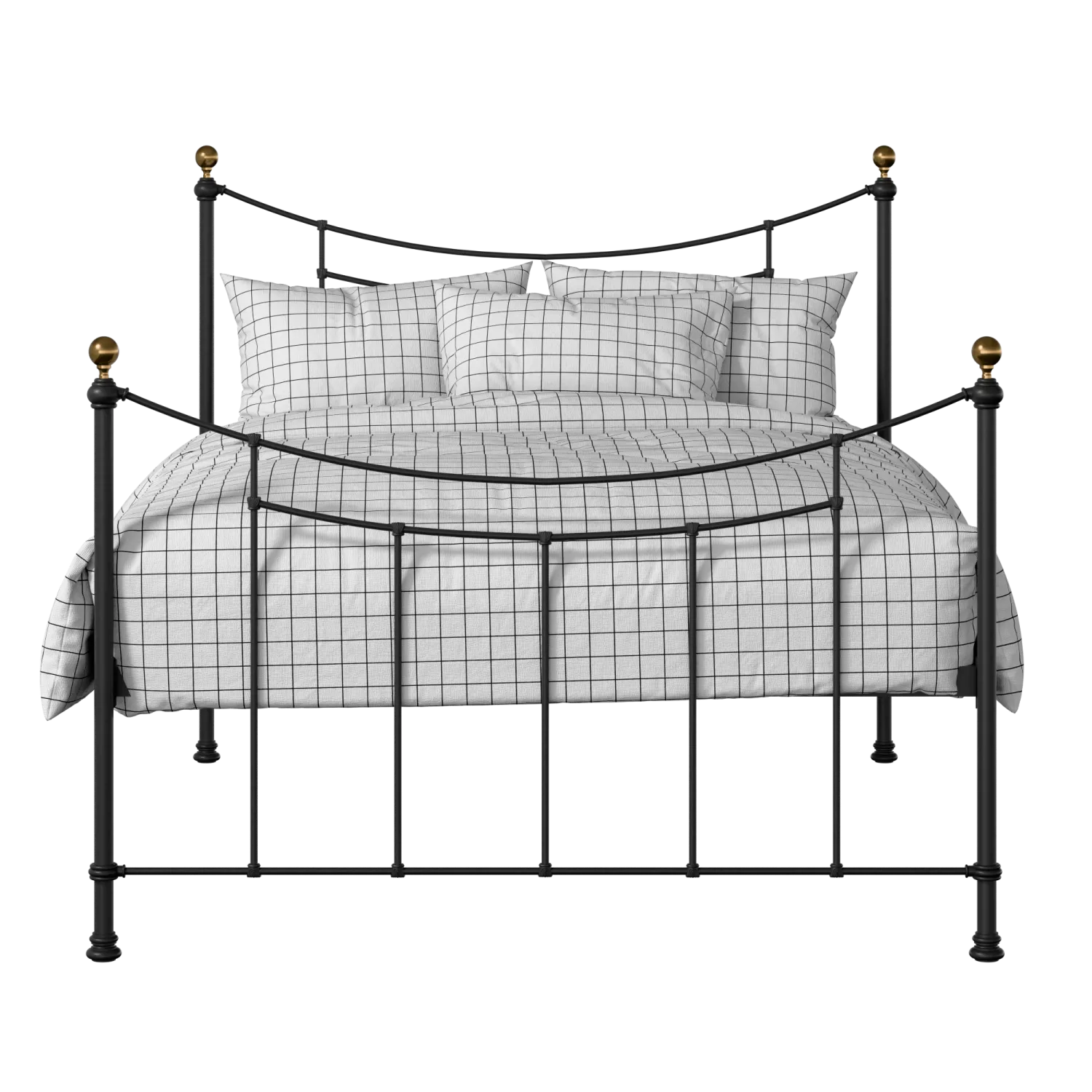Virginia iron/metal bed in black
