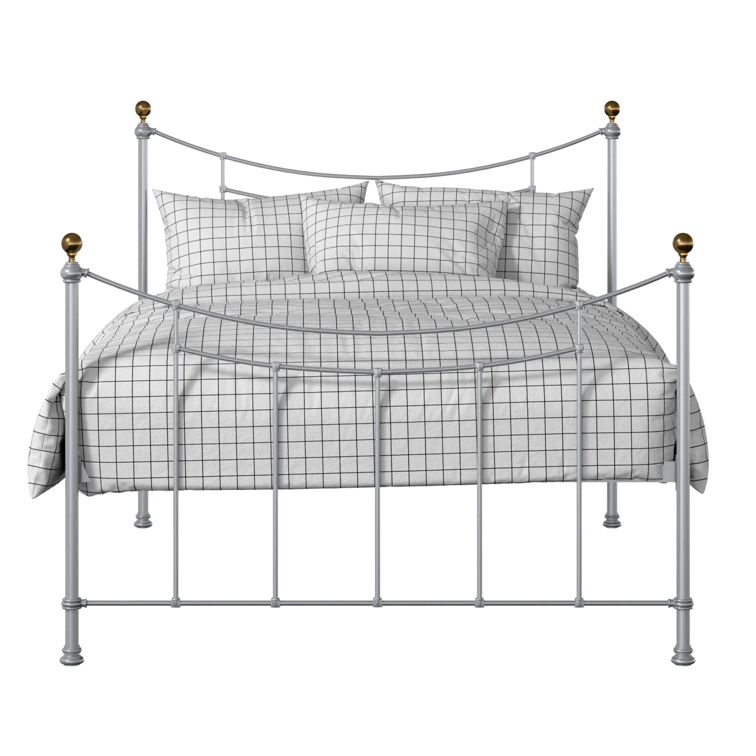 Virginia iron/metal bed in silver