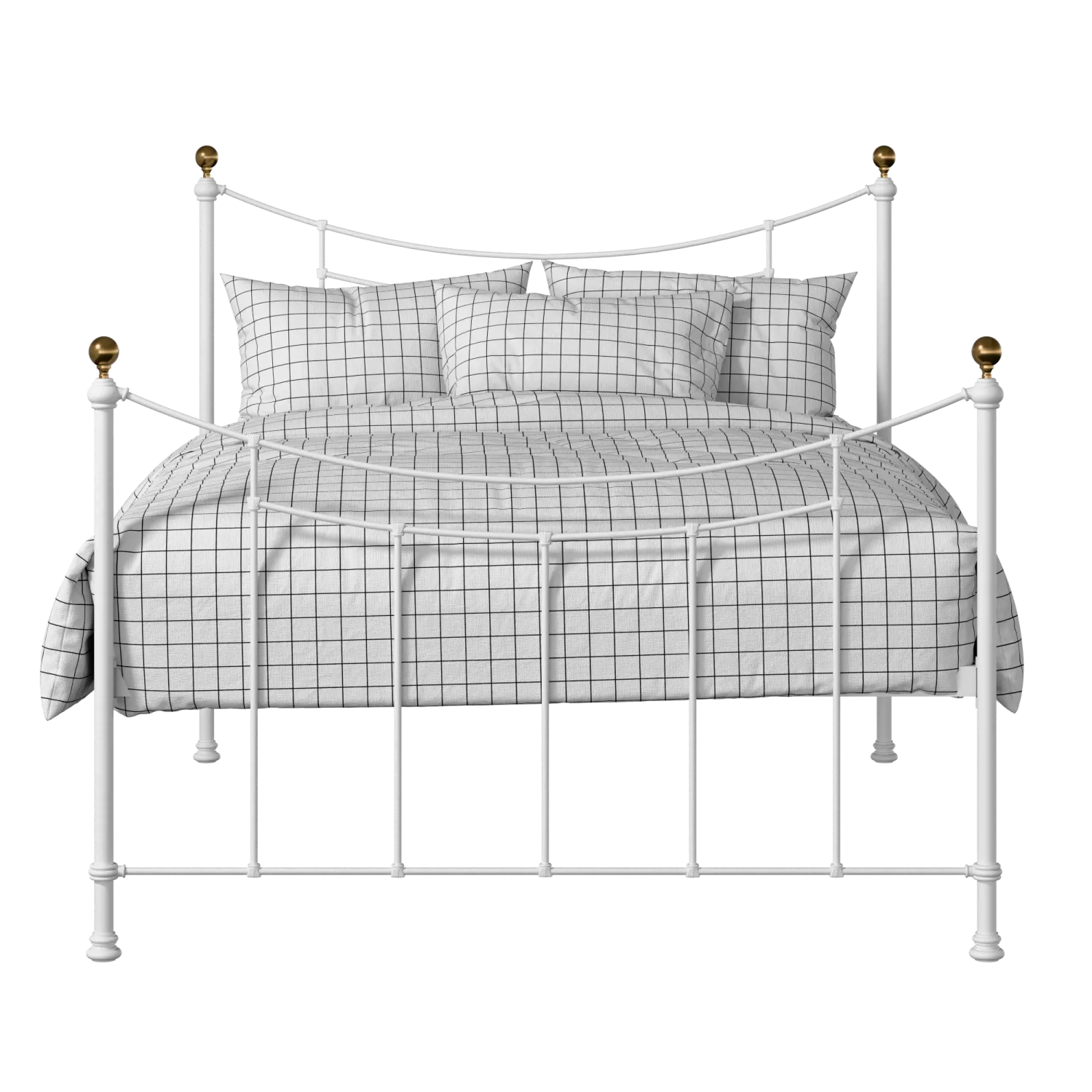 Virginia iron/metal bed in white