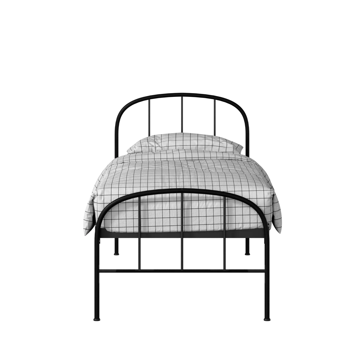 Waldo iron/metal single bed in black