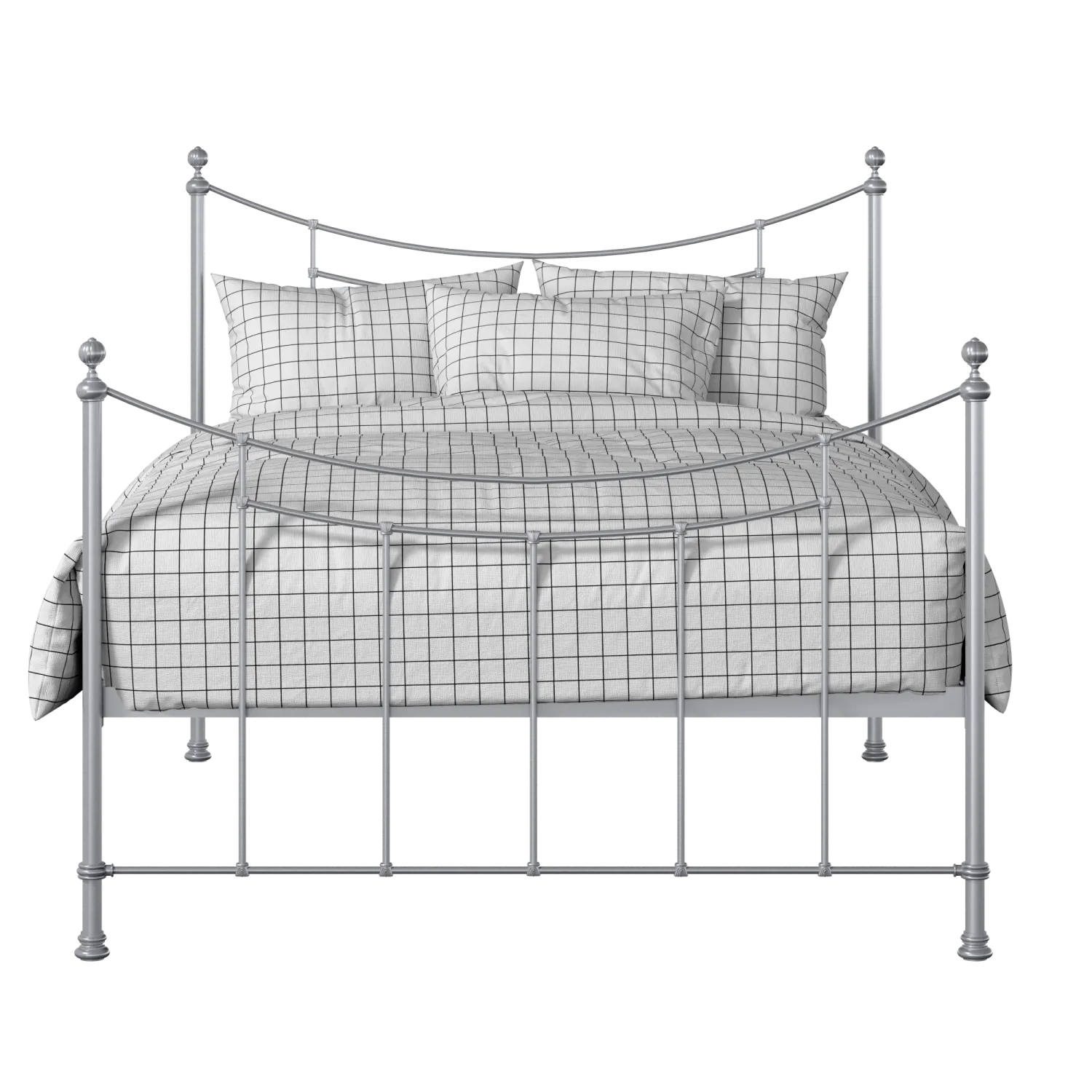 Winchester iron/metal bed in silver
