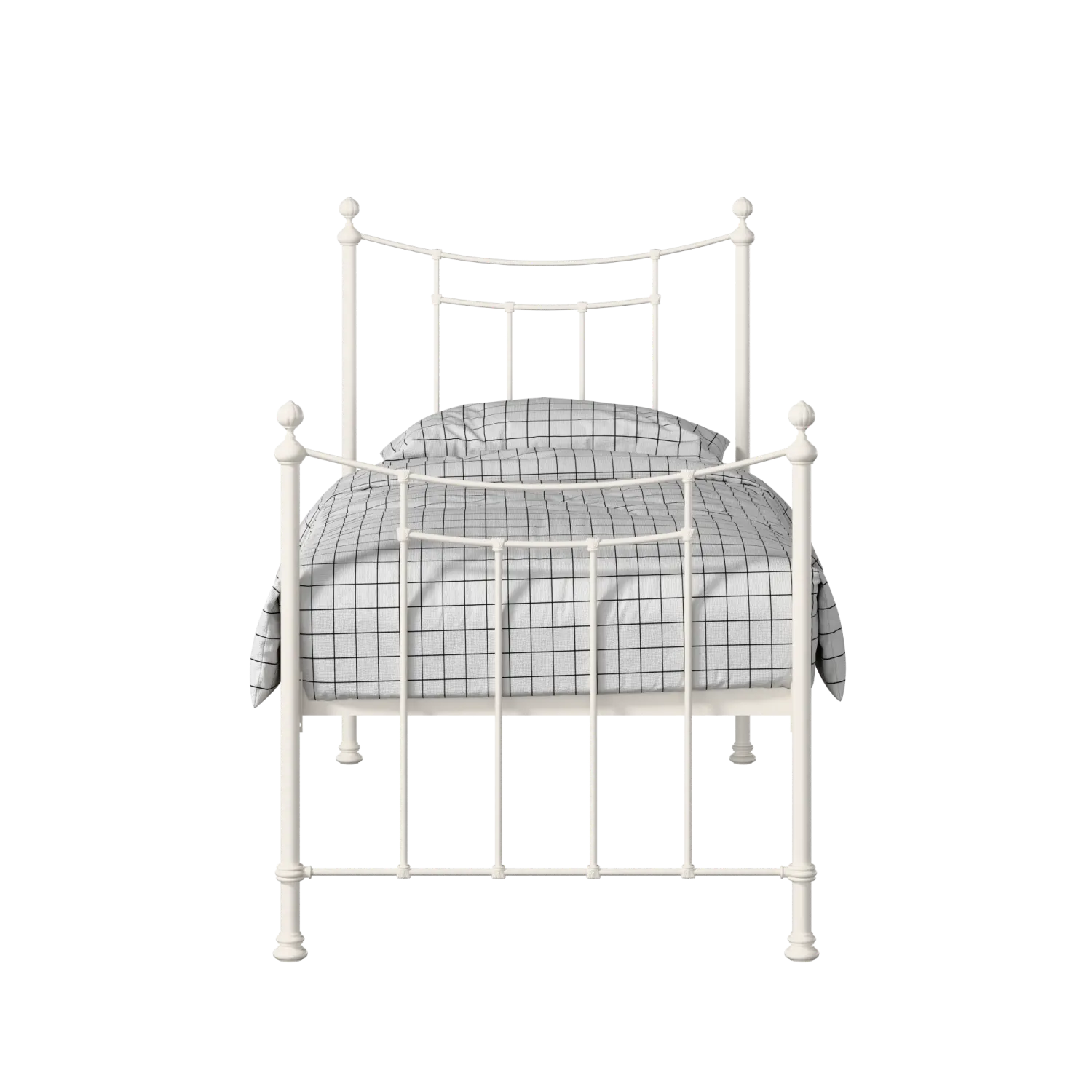 Winchester iron/metal single bed in ivory