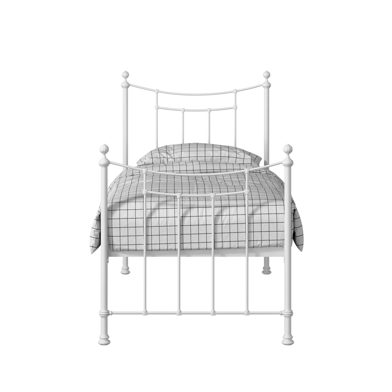 Winchester iron/metal single bed in white