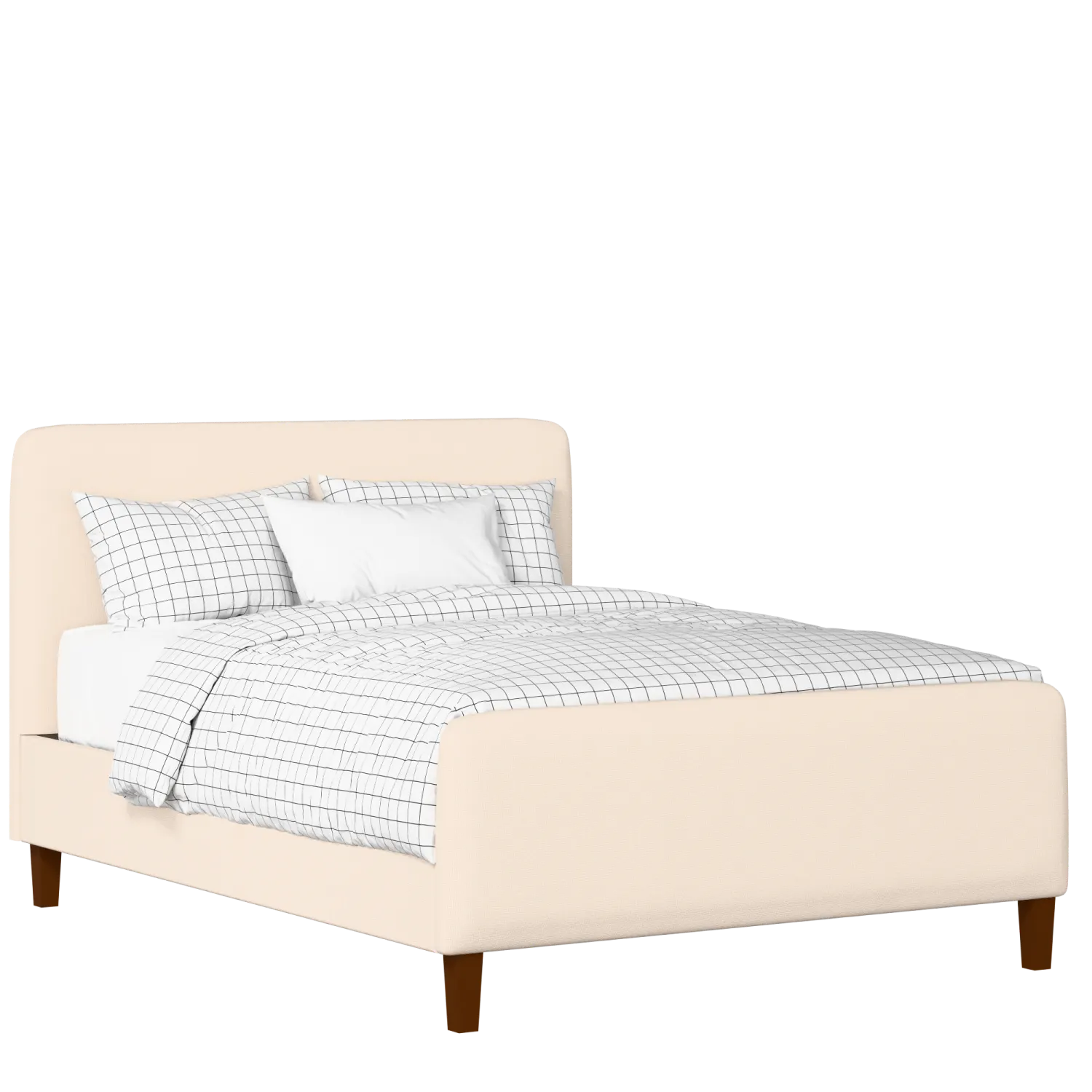 Broughton upholstered bed in Silver fabric with Juno mattress