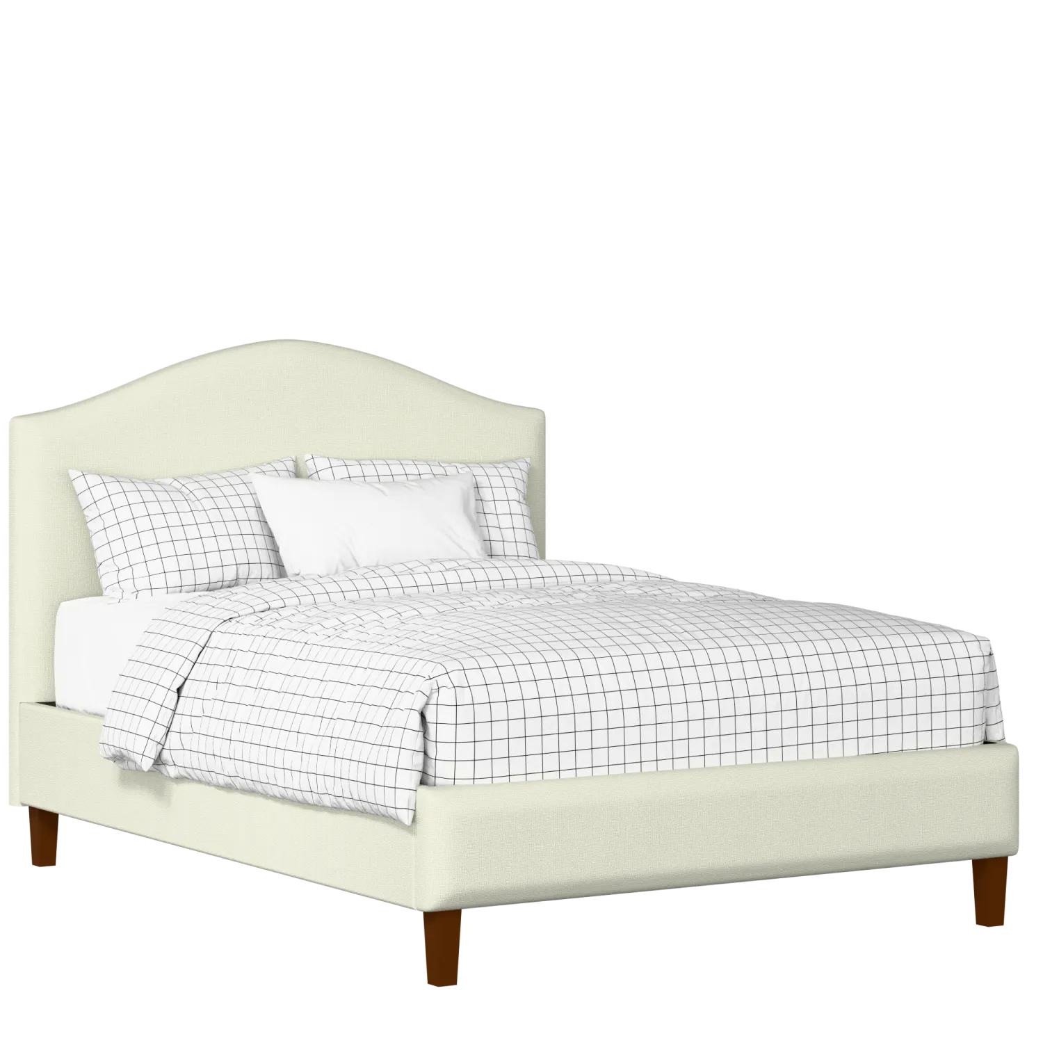 Burley Slim upholstered bed in mineral fabric