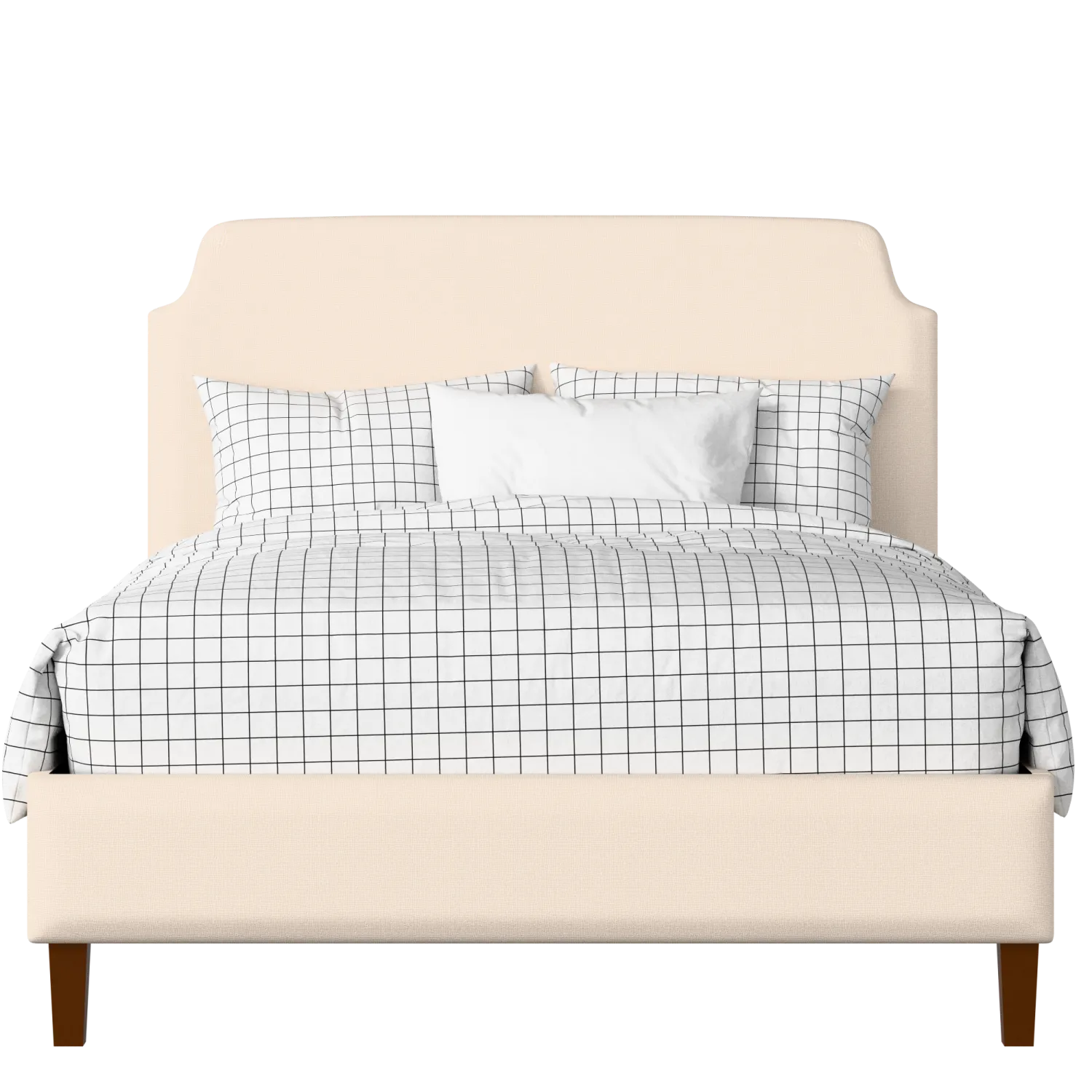 Charing Slim upholstered bed in Silver fabric