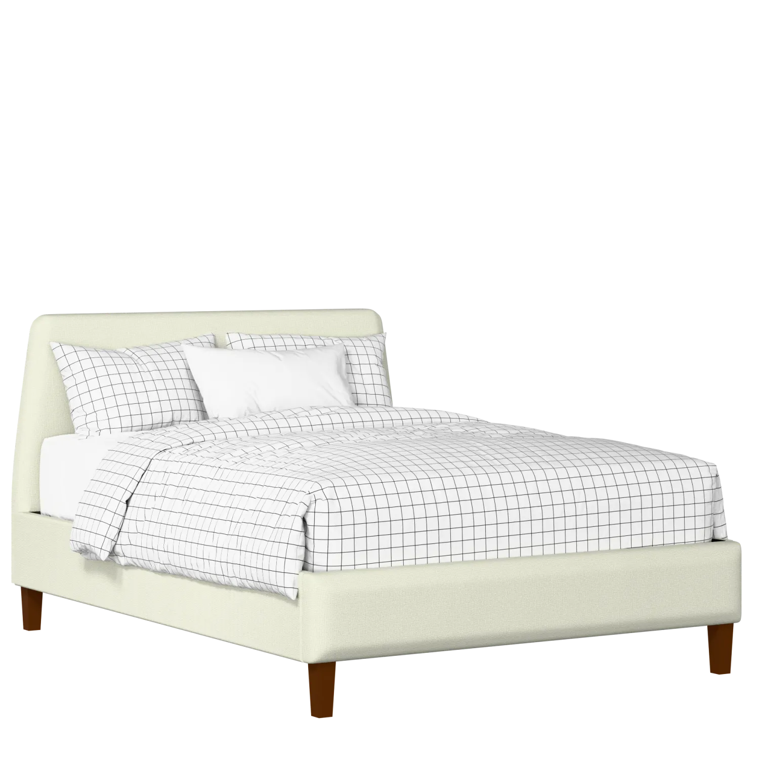 Hanwell Slim upholstered bed in mineral fabric