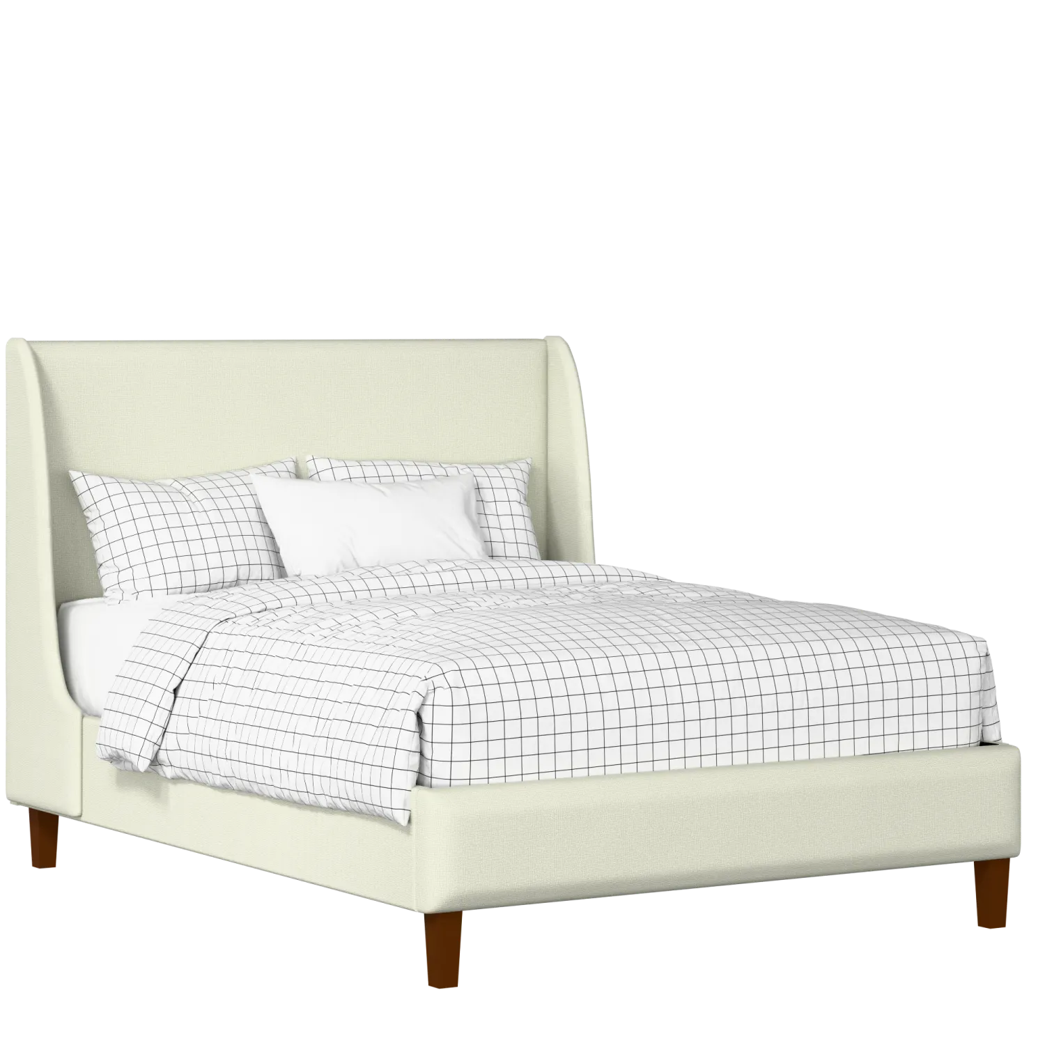 Holywell upholstered bed in mineral fabric